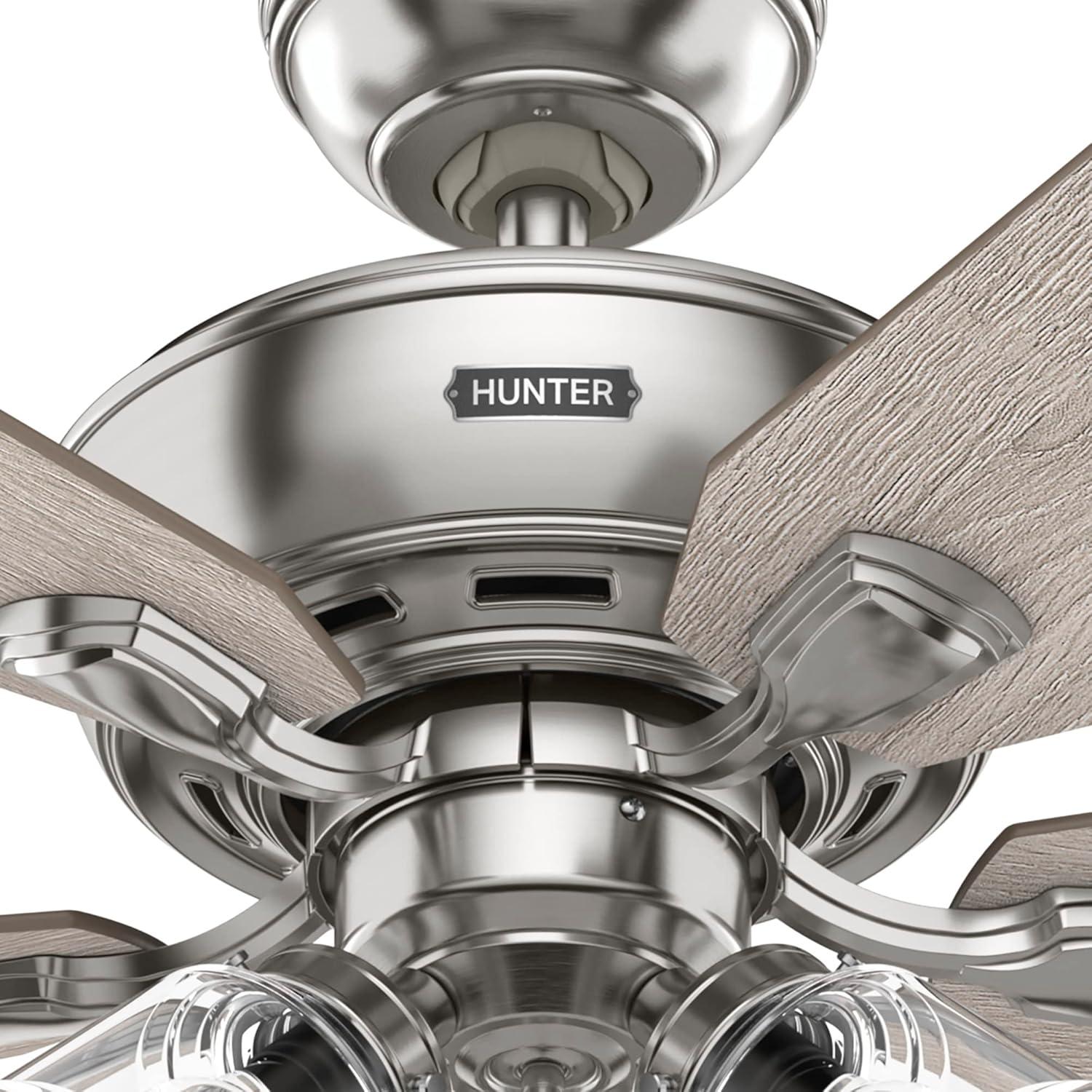 52" Rosner 5 - Blade Ceiling Fan With Lights and Pull Chains