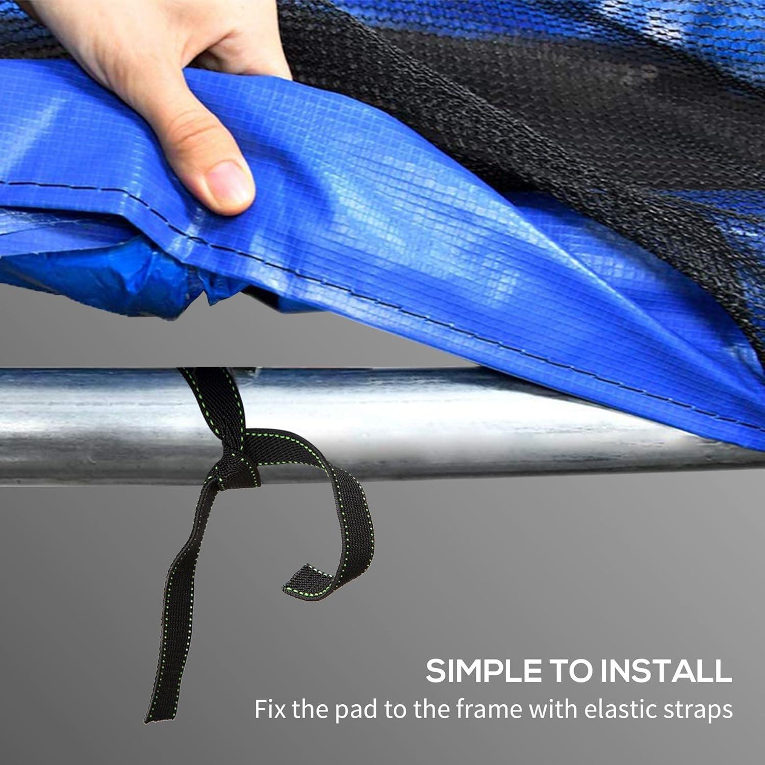 Kadyn 12FT/14FT Trampoline Spring Cover, Safety Trampoline Pad Replacement, Waterproof and Tear-Resistant