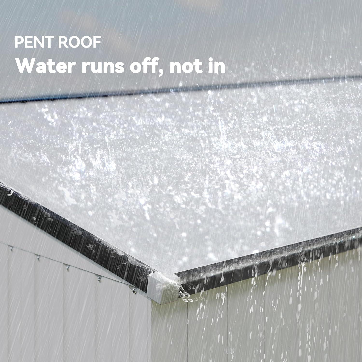 Outsunny Metal Lean-to Storage Shed