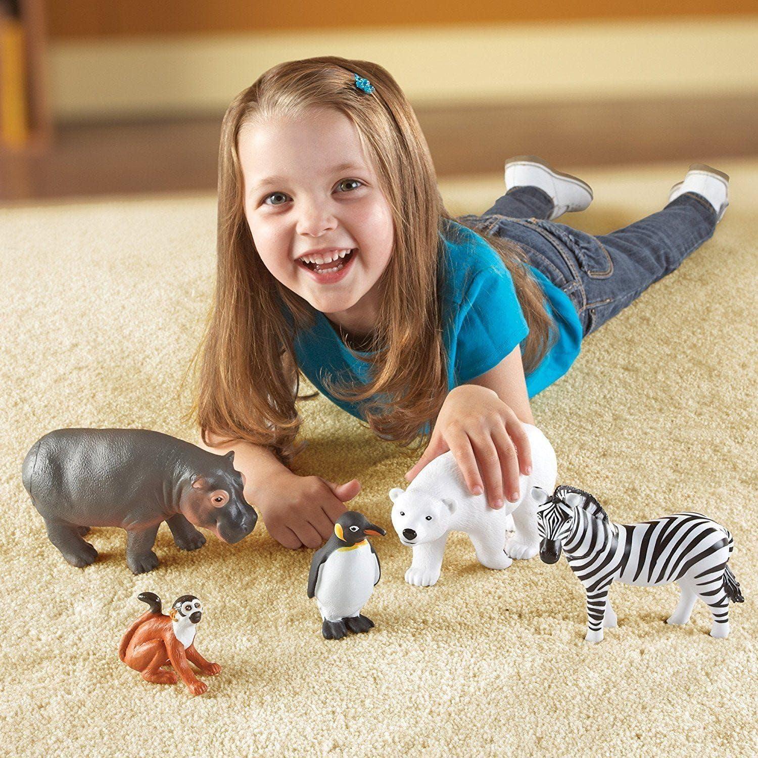 Learning Resources Jumbo Zoo Animals, Set Of 5