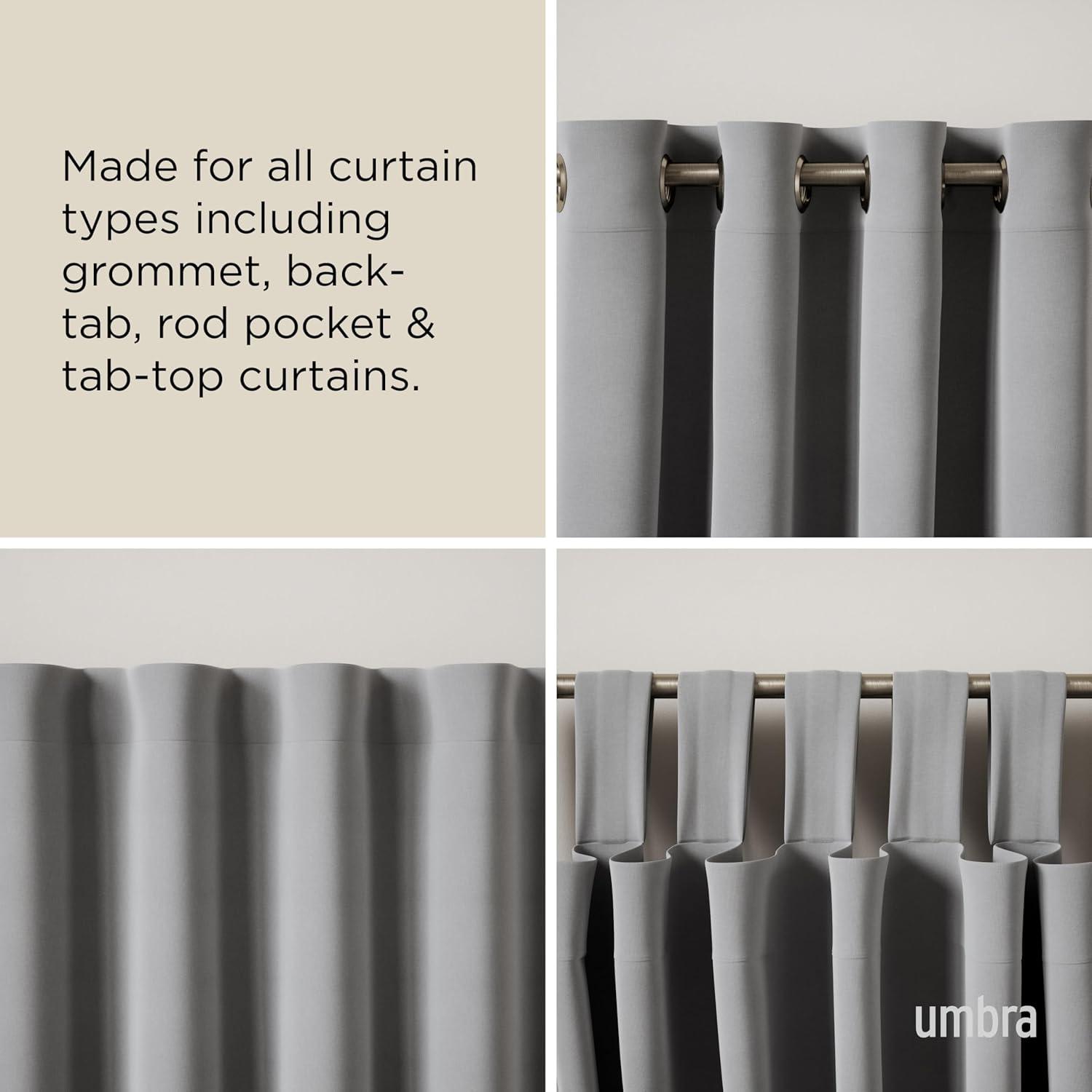 Porta Curtain Rod - Nickel / 36"-66"