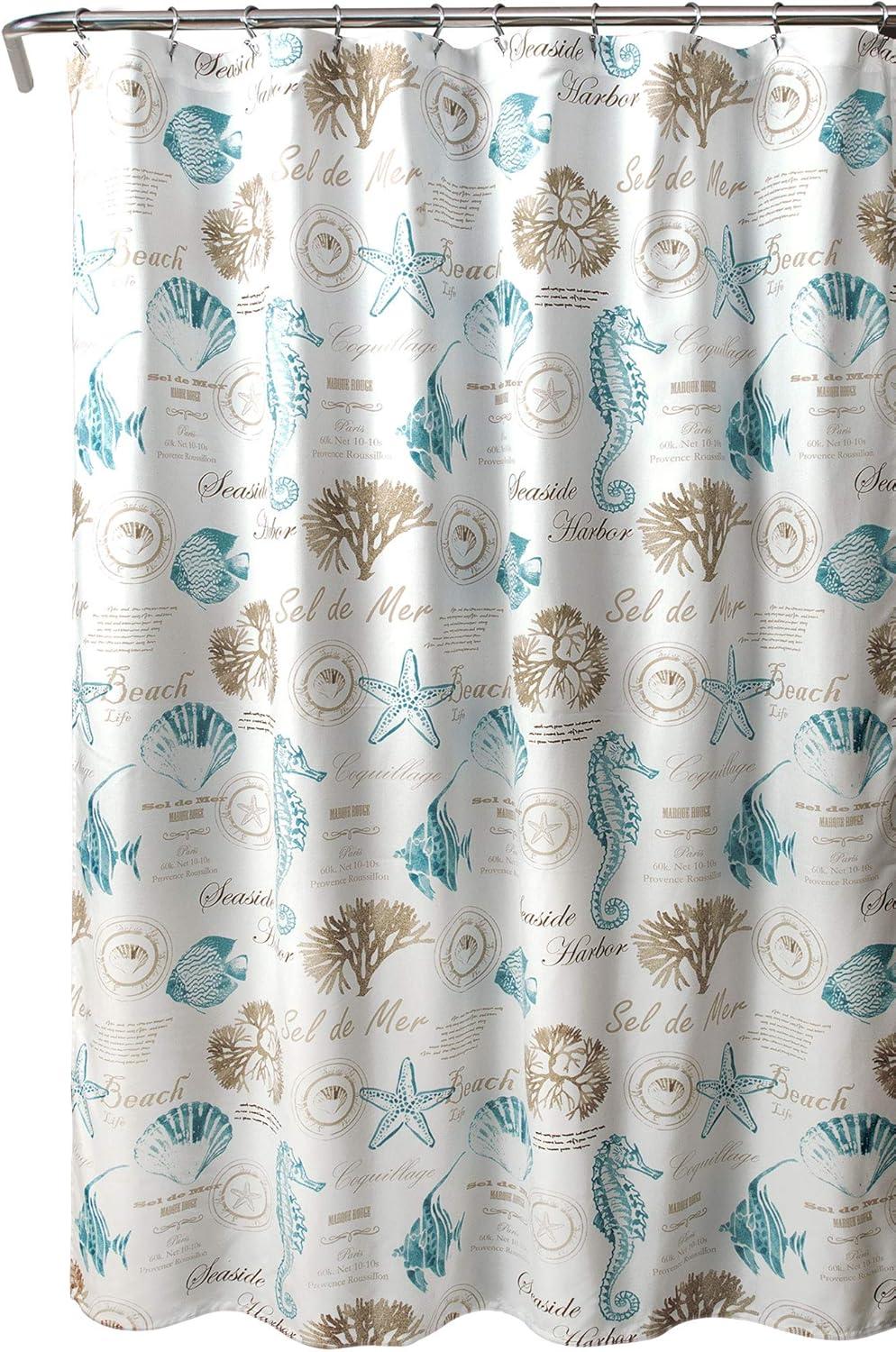 Lush Decor Harbor Life Shower Curtain