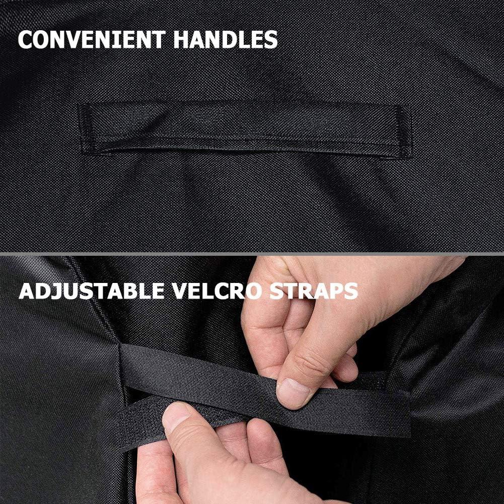Grill Cover 70in. 600D Heavy Duty with Mesh Air Vent. Waterproof Barbecue Gas Smoker Cover. UV and Fade Resistant. Fit for and More
