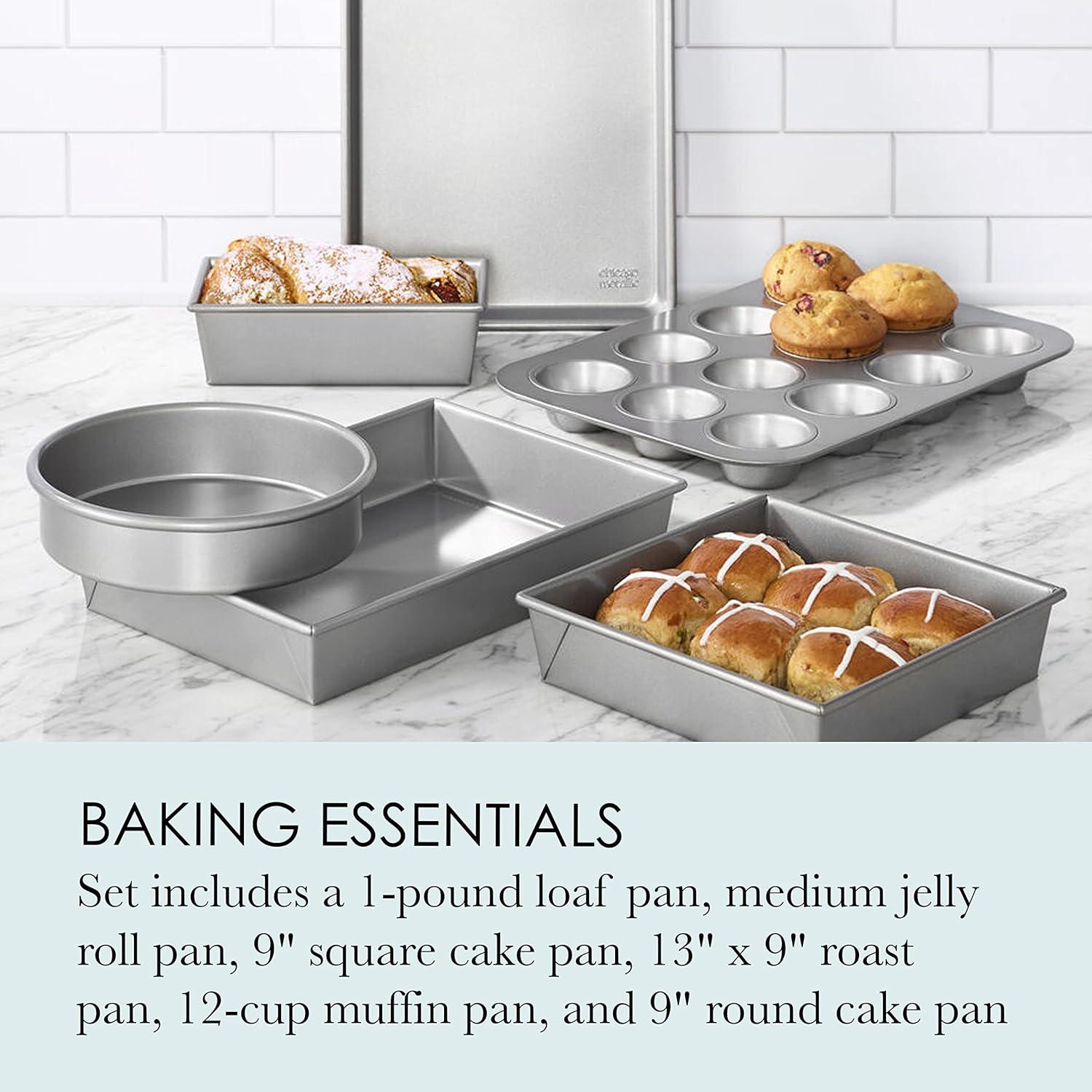 Silver Non-Stick 6-Piece Bakeware Set