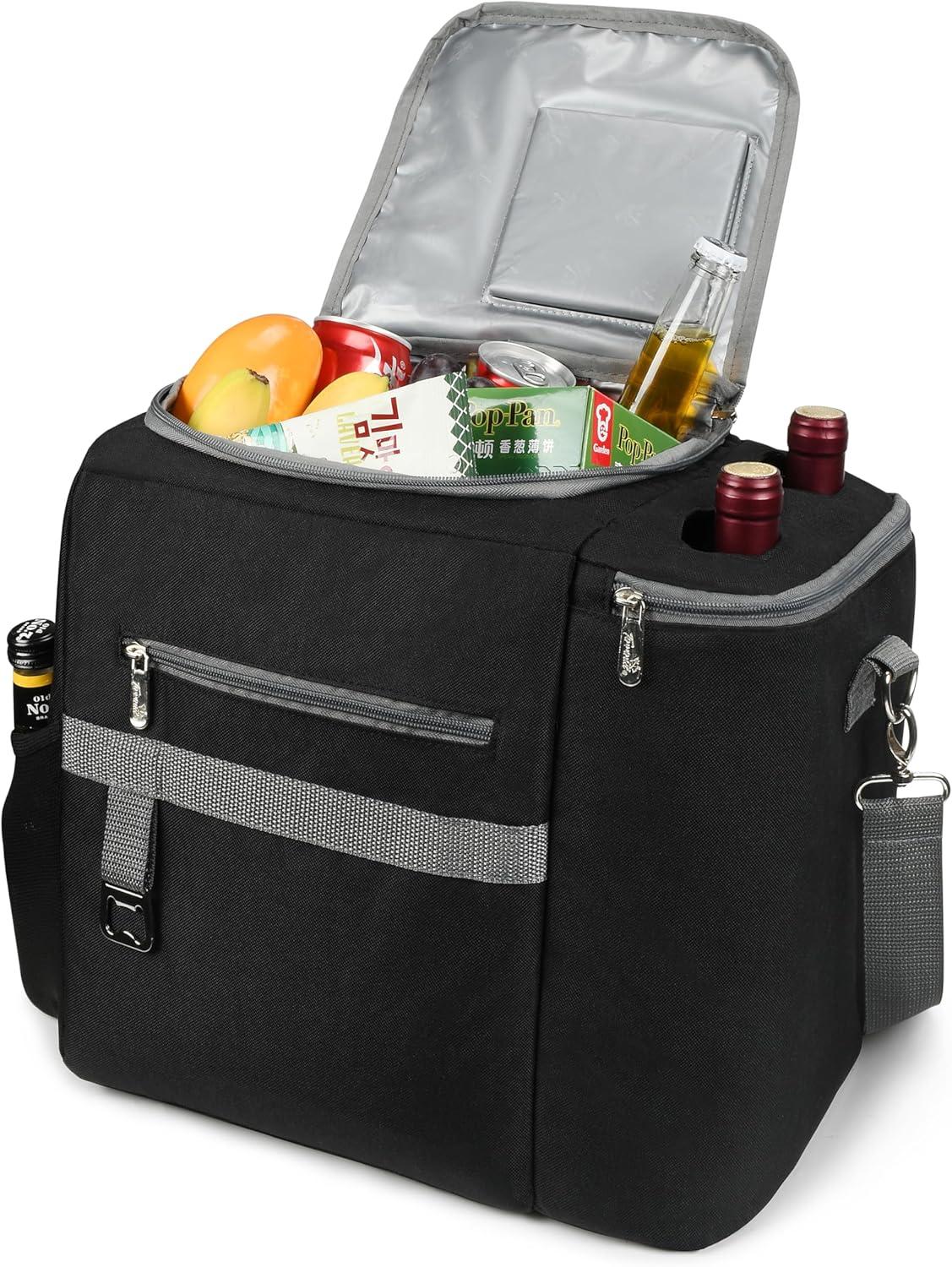 Tirrinia Tirrinia 27 Cans Cooler Bag, Dual Compartment Insulated Leakproof Coolers with Shoulder Strap by Tirrinia CB