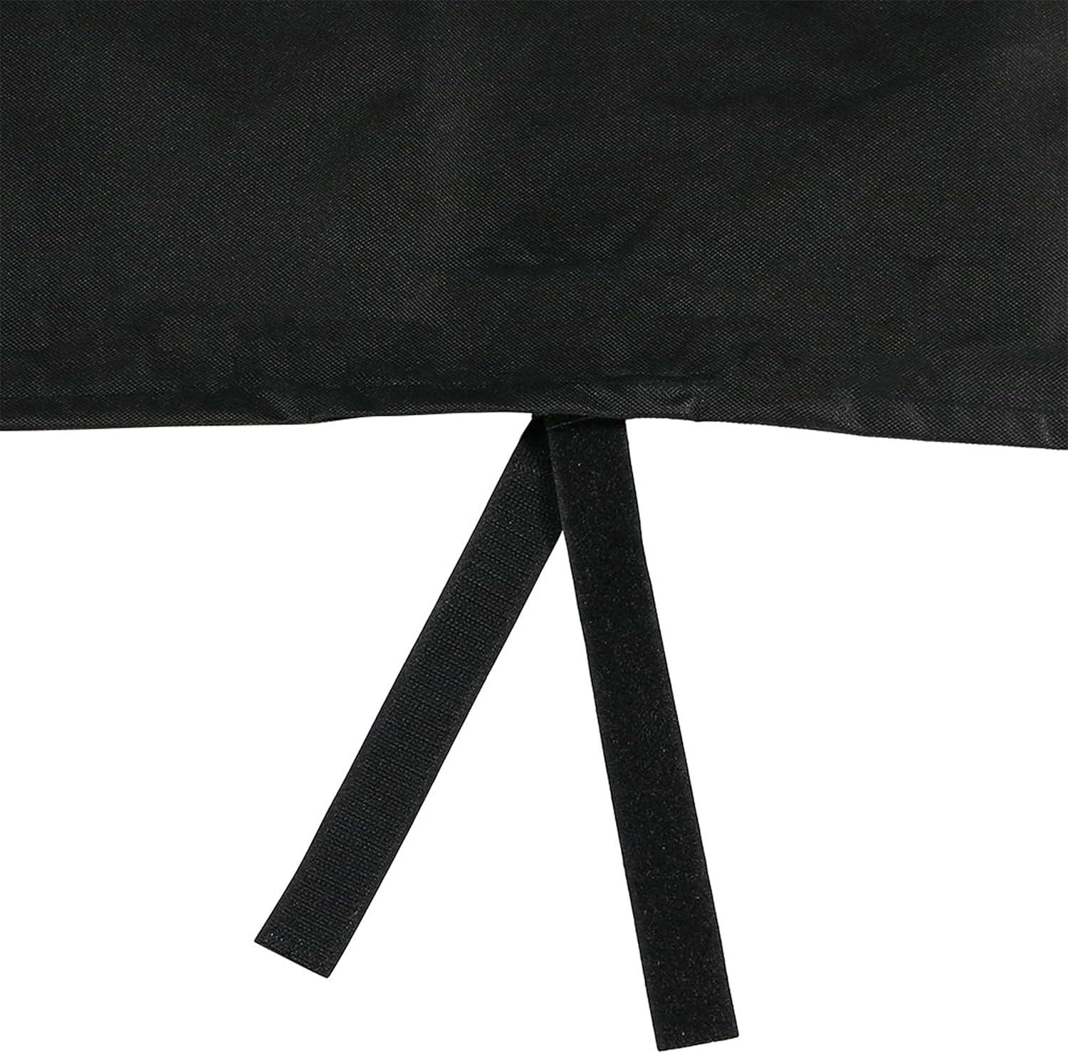 Arlmont & Co. Hamm Black Solid Firewood Log Rack Hoop Cover with PVC Backing
