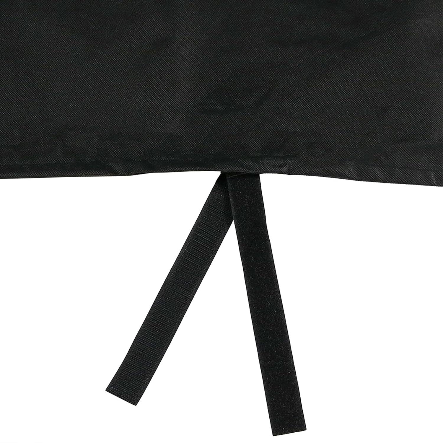 Arlmont & Co. Hamm Black Solid Firewood Log Rack Hoop Cover with PVC Backing