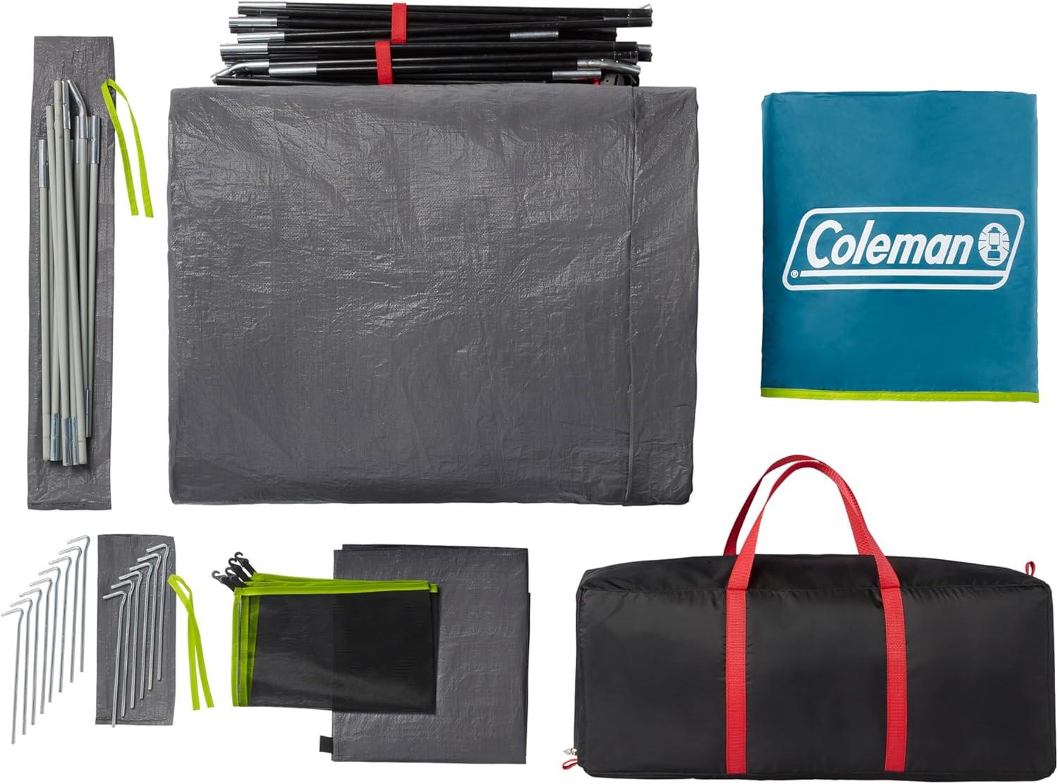 Coleman Skydome™ 6-Person Screen Room Camping Tent with Dark Room™ Technology