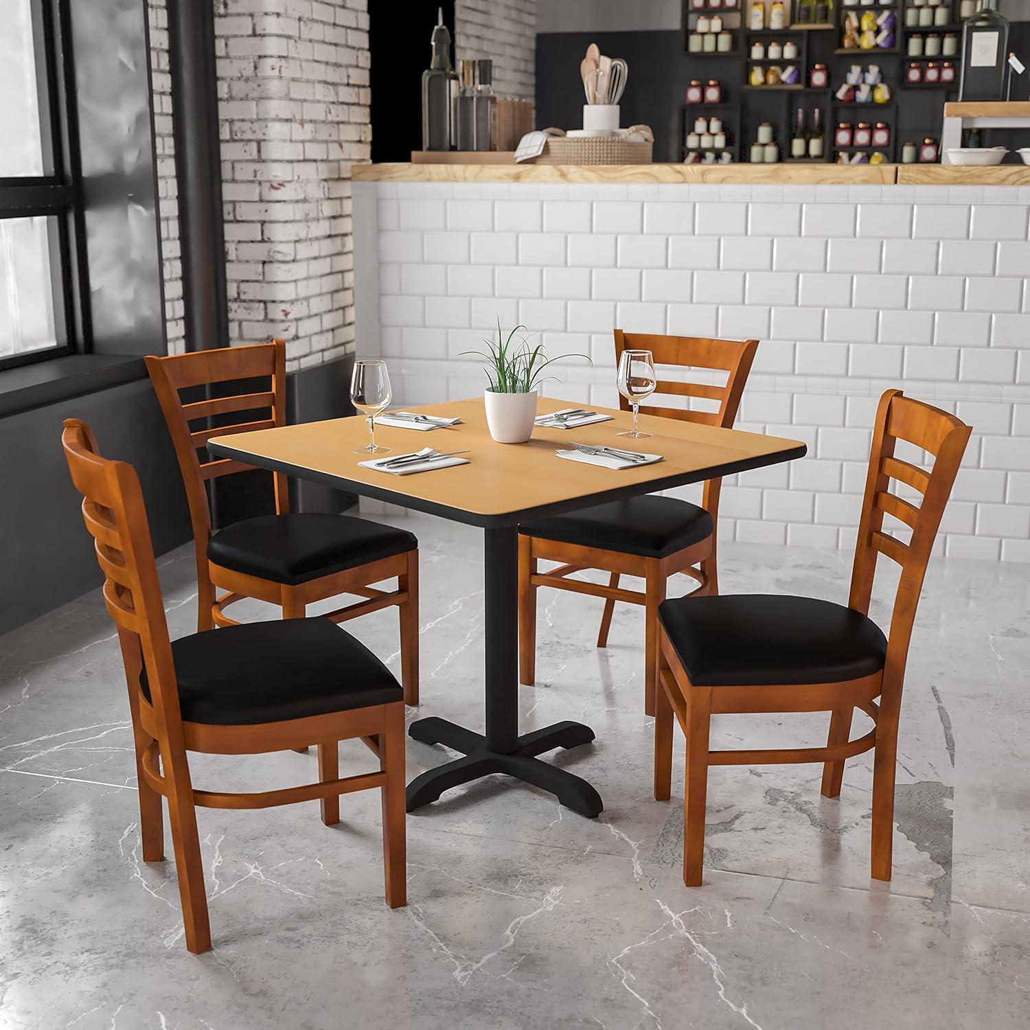 Red Barrel Studio® Ladder Back Wooden Restaurant Chair