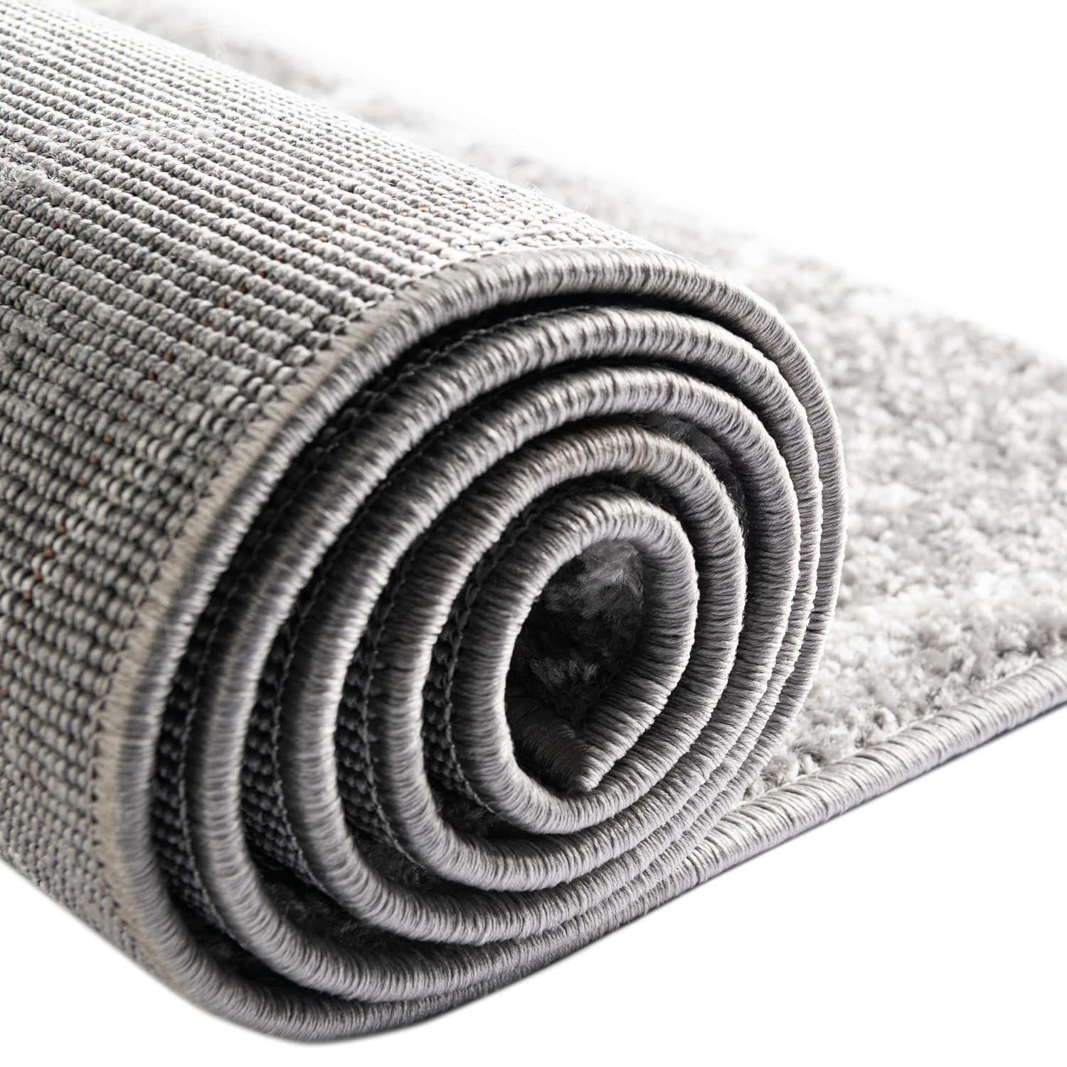 Unique Loom 7' 0 x 10' 0 Trellis Frieze Geometric Light Gray Area Rug