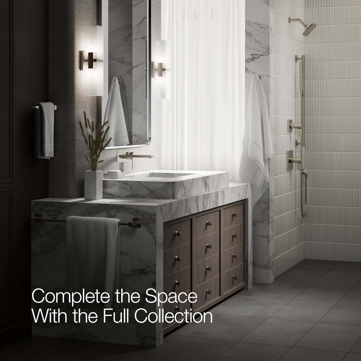 Parallel Wall-Mount Single-Handle Bathroom Sink Faucet