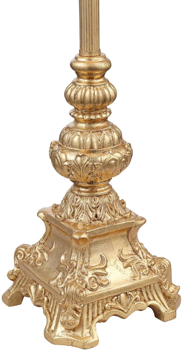 Regency Hill Juliette 36 1/2" Tall Skinny Large Buffet Traditional End Table Lamps Set of 2 Brown Light Bronze Finish Living Room Bedroom Bedside