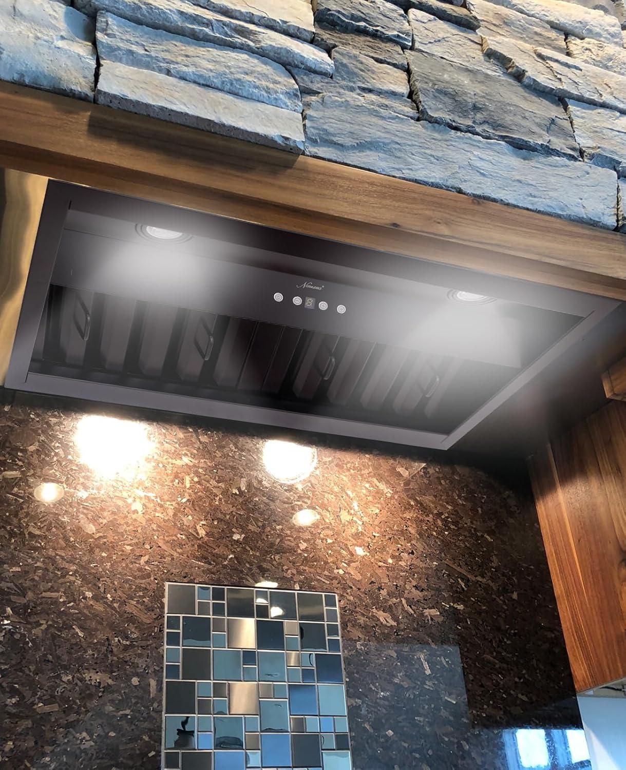 Akicon Akicon Stainless Steel 600 CFM Ducted (Vented) Insert Range Hood with Charcoal Filter