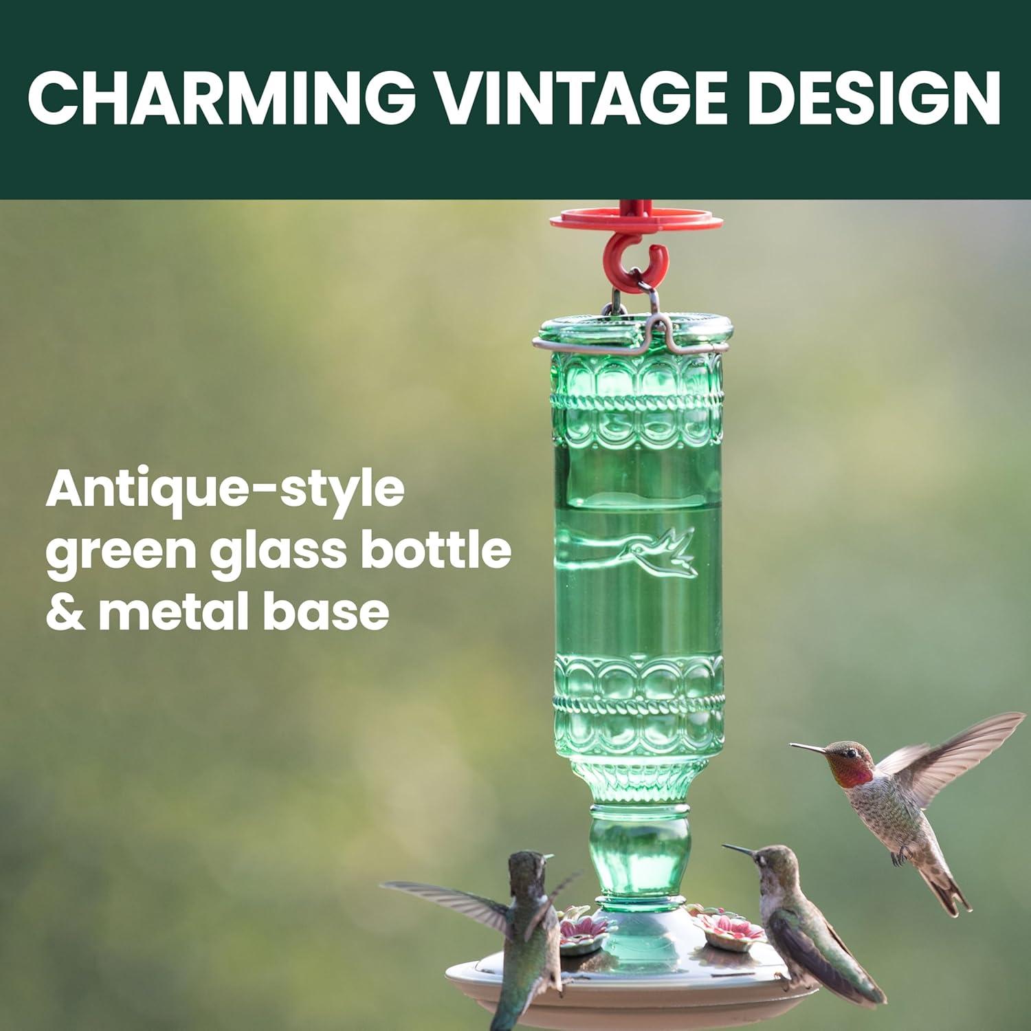 Woodstream Glass Hanging Soda Bottle Feeder