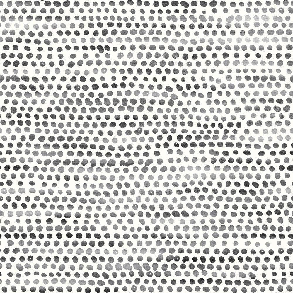 Tempaper & Co. Moire Dots Removable Peel and Stick Wallpaper, Black and White, 28 sq ft: Modern Vinyl, Self-Adhesive, Washable