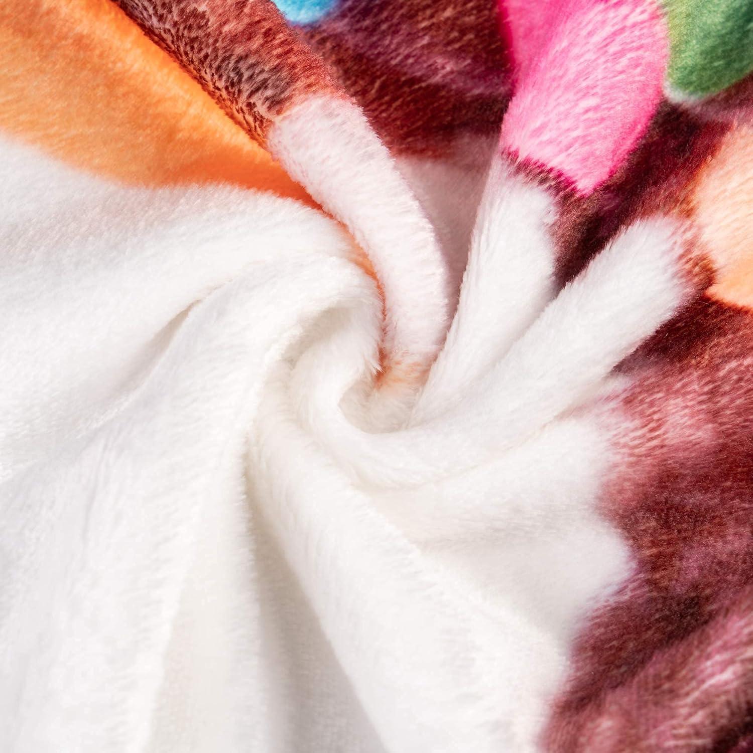 Battilo Soft and Fluffy Food Blanket,Flannel Cookie Throw Blankets,Funny Gift,71"