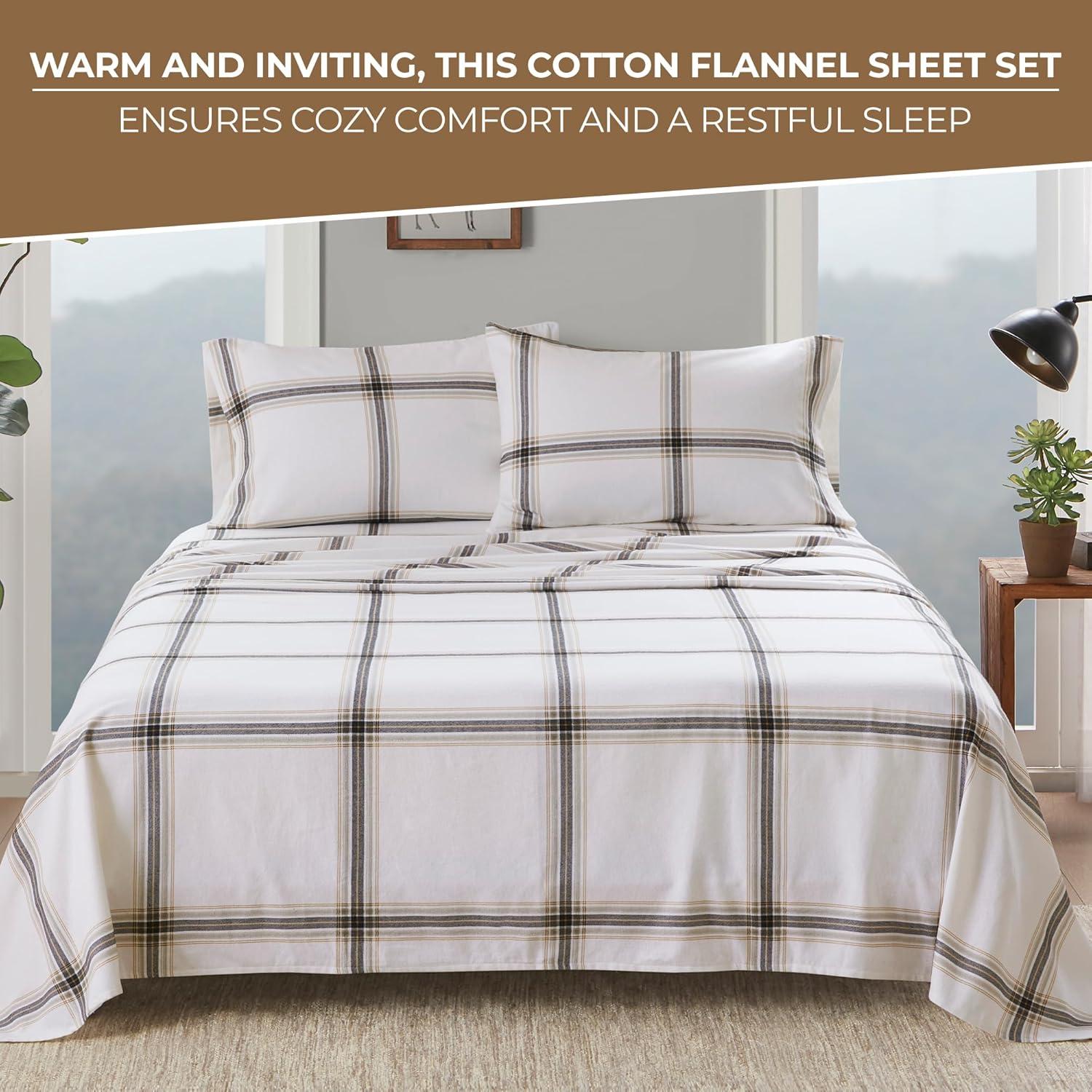 Woolrich 100% Cotton Flannel Sheet Set