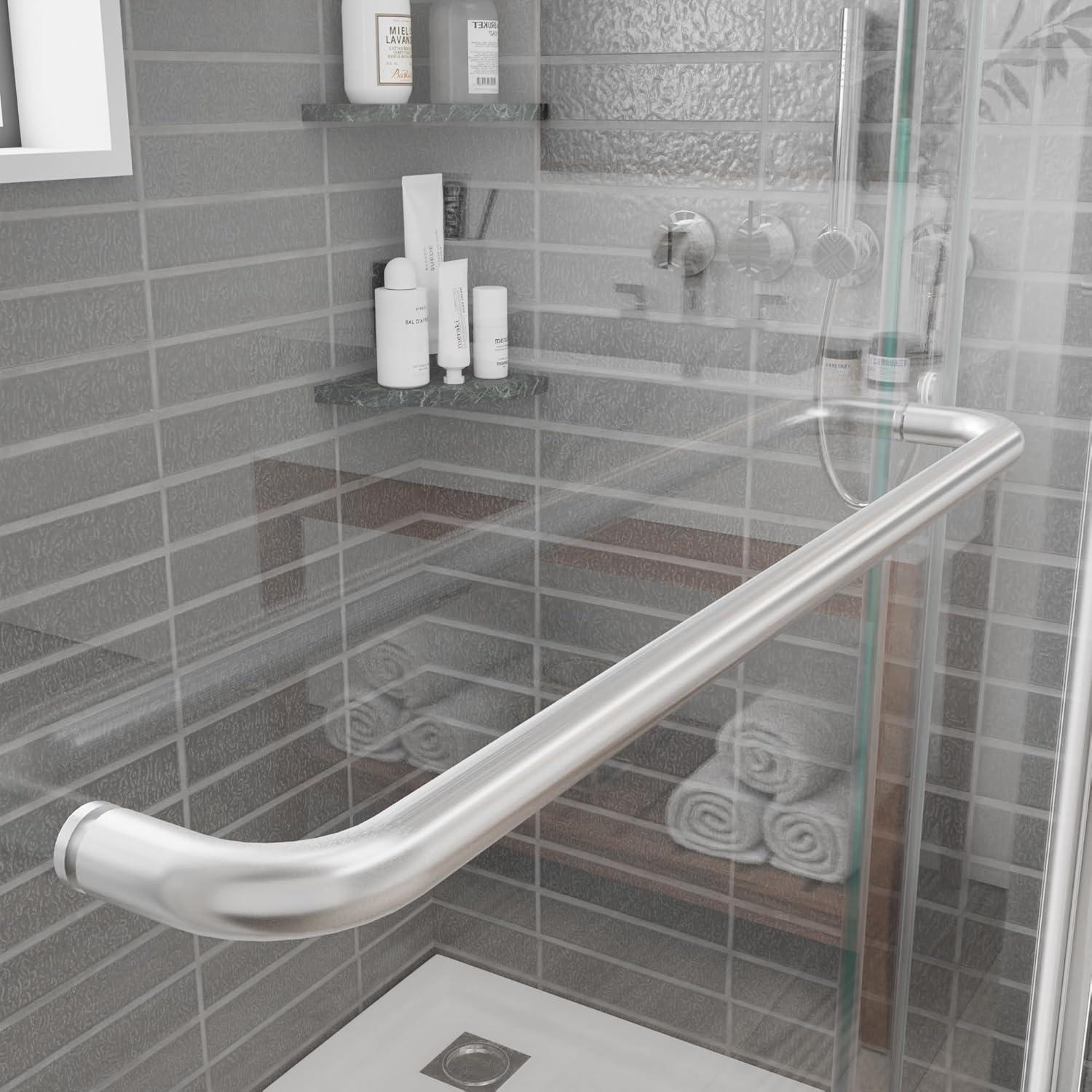 56" -60" W x 70" H Double Sliding Frameless Shower Door with Clear Glass
