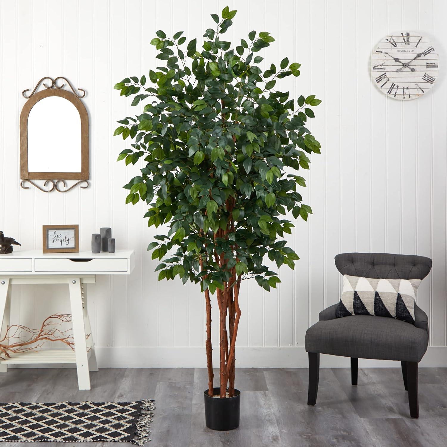 Nearly Natural 7-ft Sakaki Silk Tree