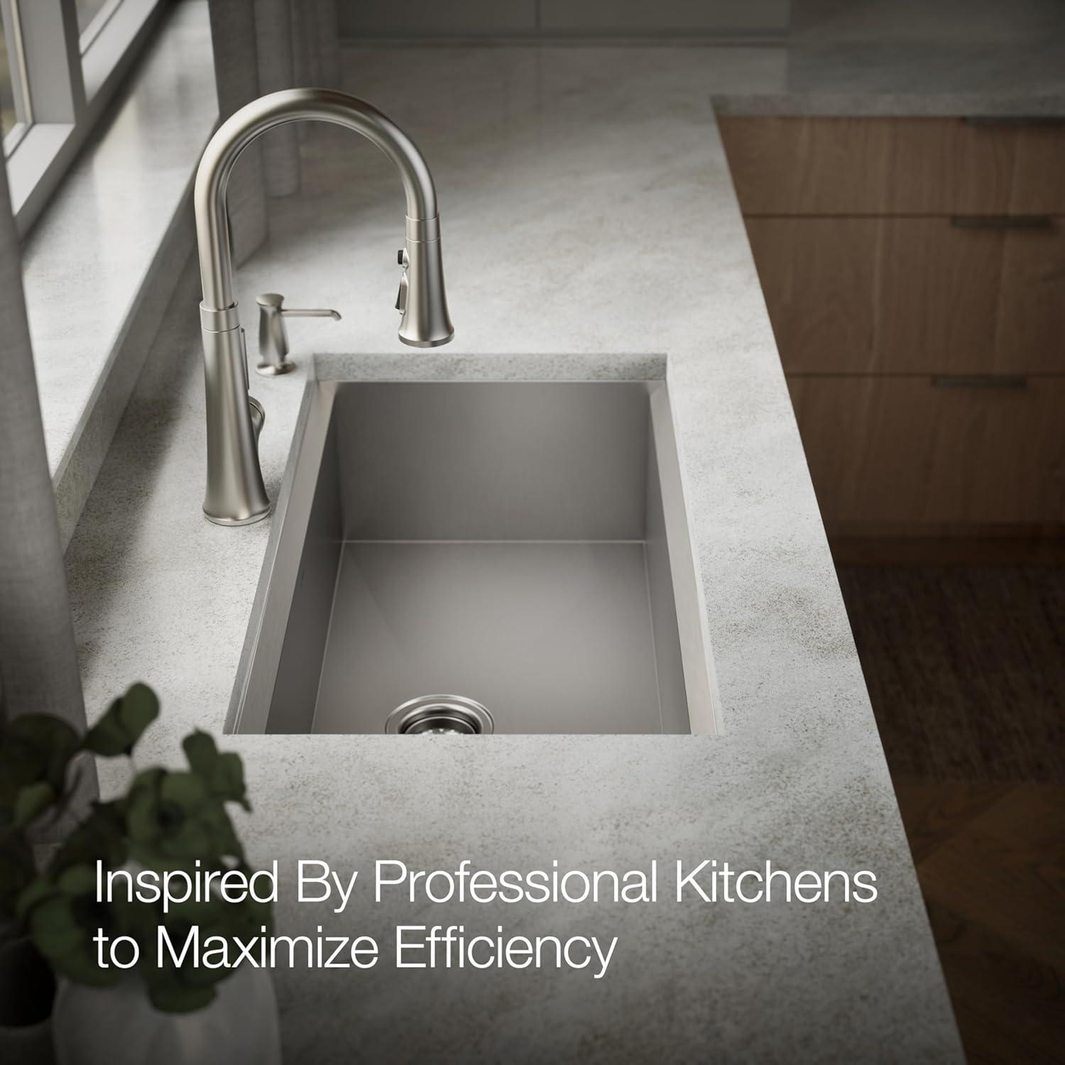 Task 33" x 22" Top-Mount/Undermount Single-Bowl Workstation Kitchen Sink With Accessories