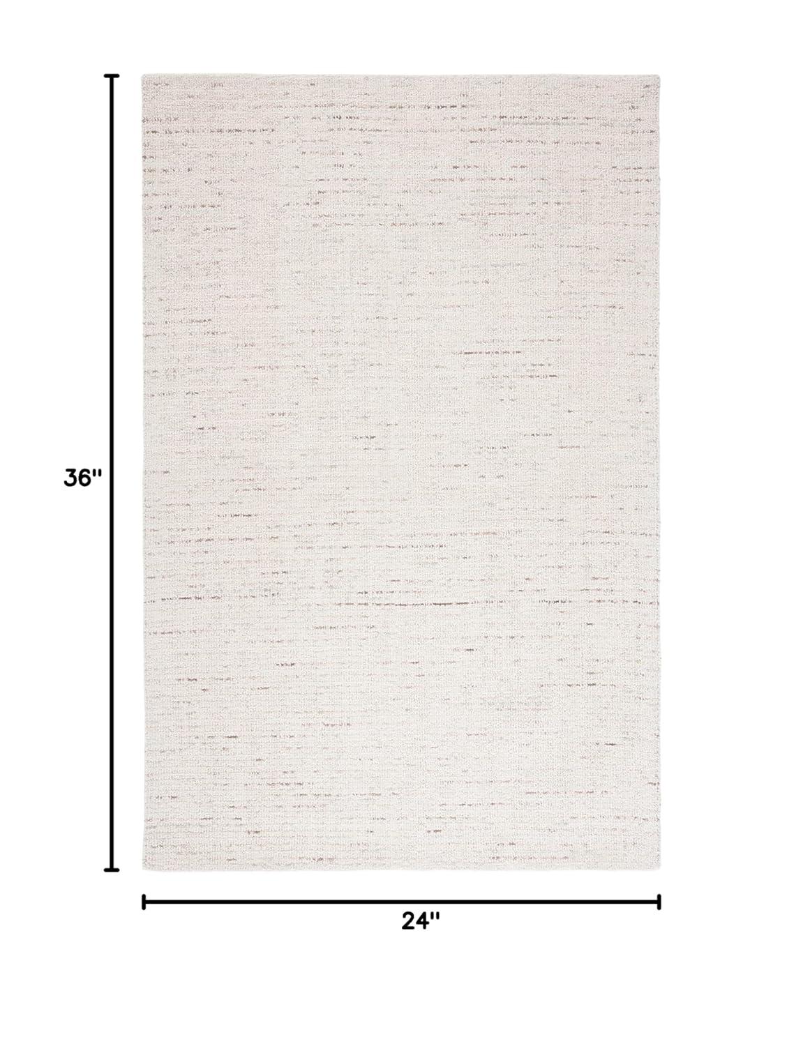 Abstract ABT468 Handmade Indoor Accent Rug - Ivory/Brown - 2'x3' - Safavieh