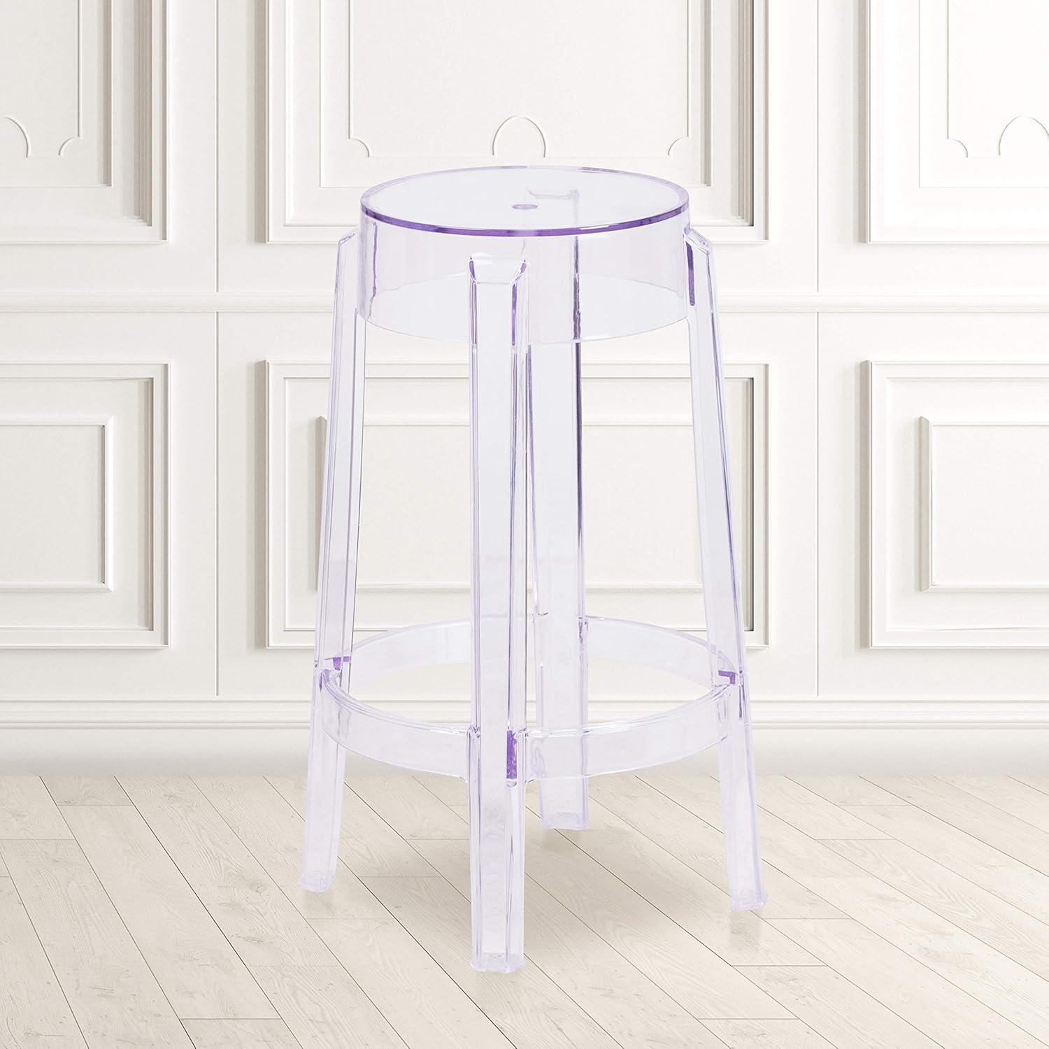 Flash Furniture 25.75'' High Transparent Counter Height Stool