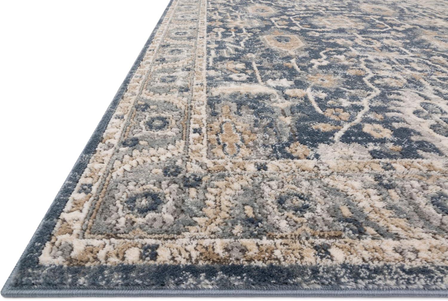 Loloi Teagan Denim / Pebble 5'-3" x 7'-6" Area Rug