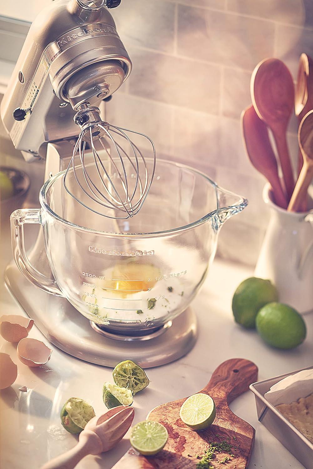 KitchenAid ® Stand Mixer 5-Qt. Glass Mixing Bowl with Measurement Markings and Lid