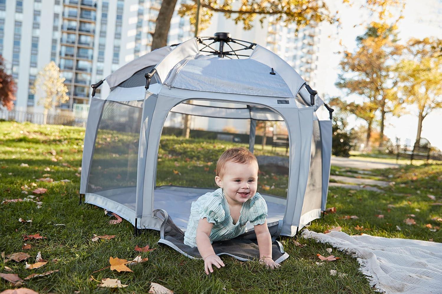 Safety 1st InstaPop Safety 1st 56.7'' W x 49.2'' D Indoor / Outdoor Plastic Pop-Up Play Tent