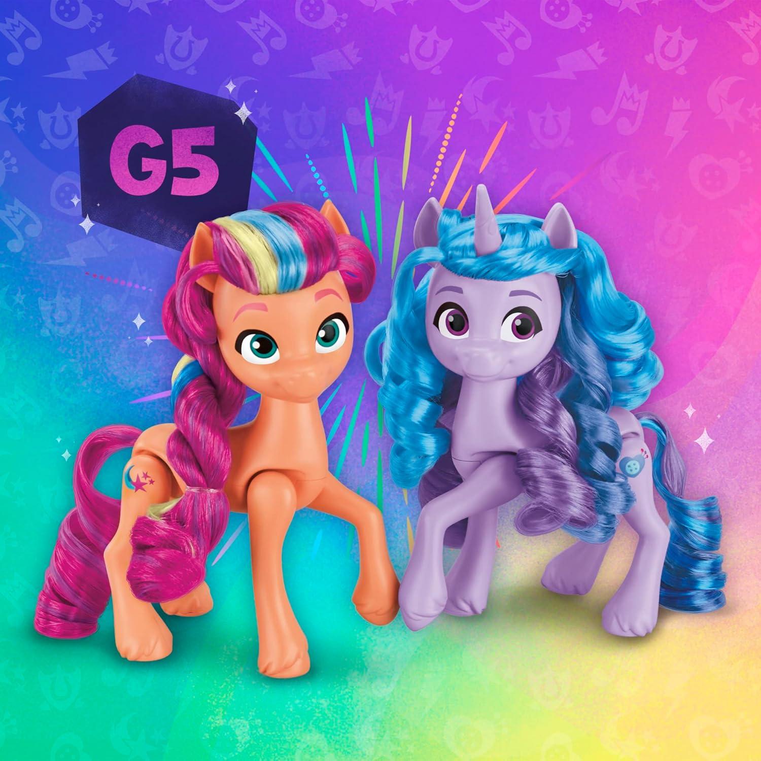 Hasbro My Little Pony Pinkie Pie and Izzy Moonbow Doll, 6 Pack
