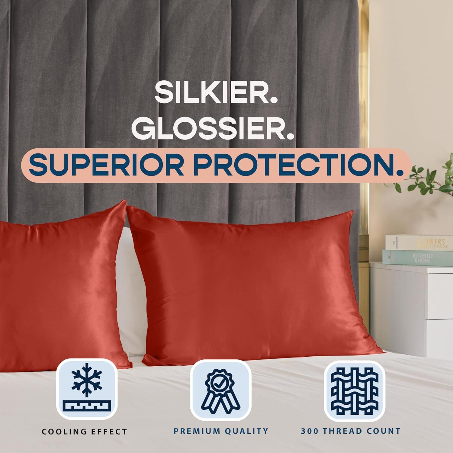 Shopbedding Blissford Satin Pillowcase with Zipper
