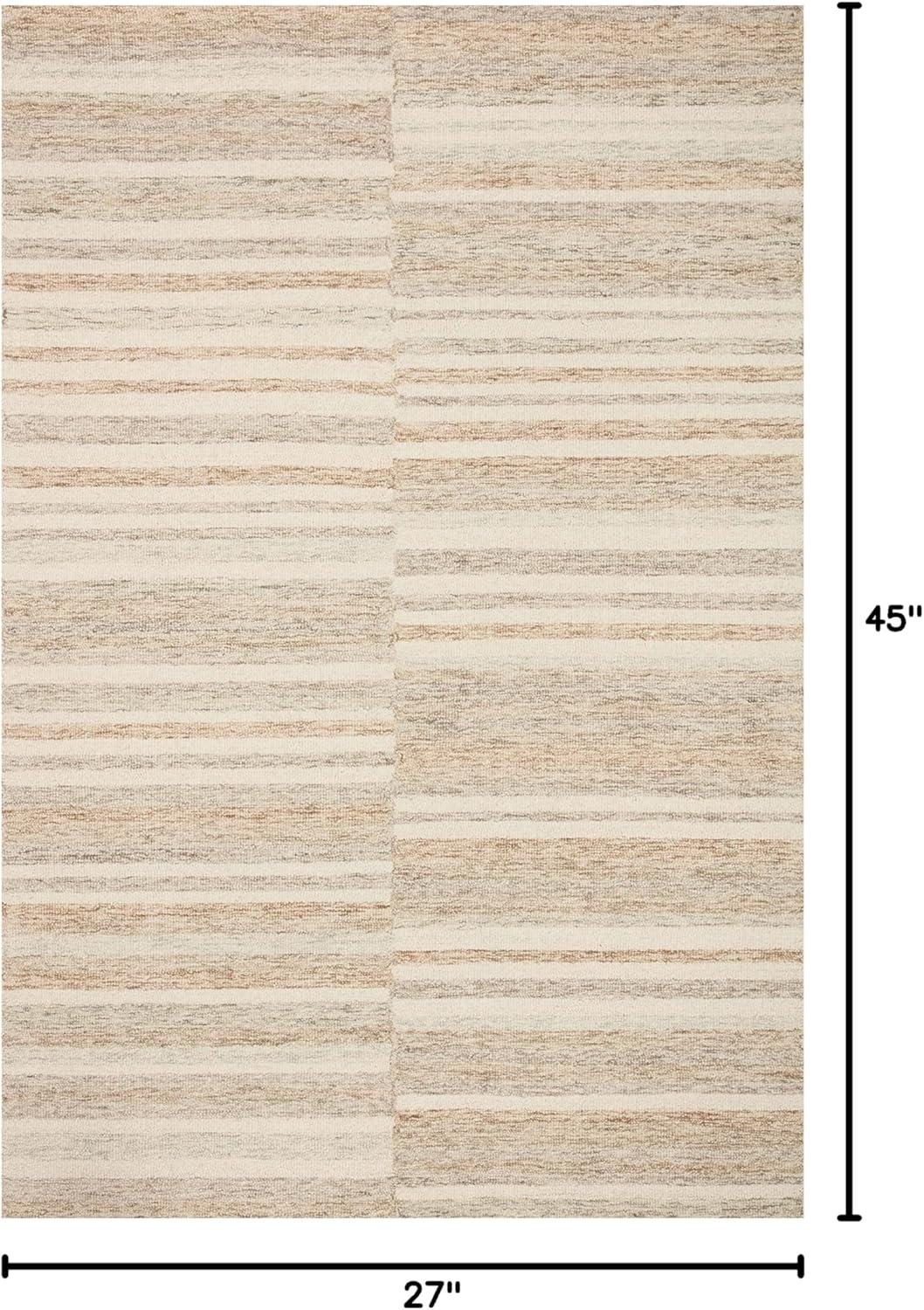 Chris Loves Julia x Loloi Chris Loves Julia x Loloi Chris Collection CHR-03 Ivory / Clay, Transitional  Area Rug