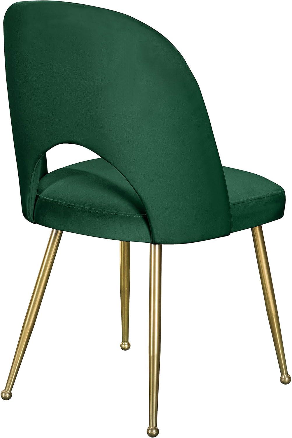 Meridian Furniture Logan Black Velvet Dining Chair (Set of 2)
