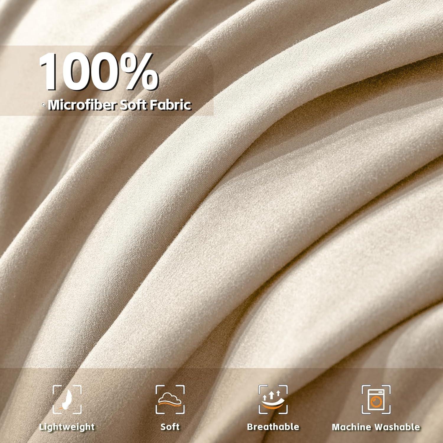 Sweet Home Collection All Season Bed-in-A-Bag 5pc/7pc Solid Color Comforter & Sheet Set Ultra Soft Bedding by Sweet Home Collection