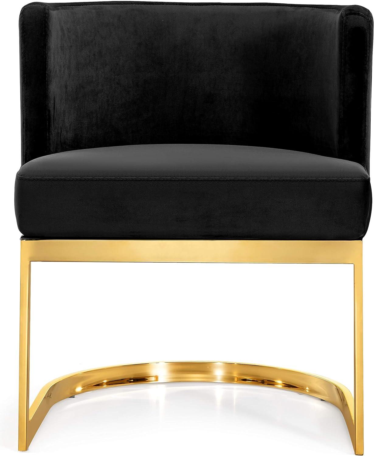 Meridian Furniture Gianna Black Velvet Dining Chair