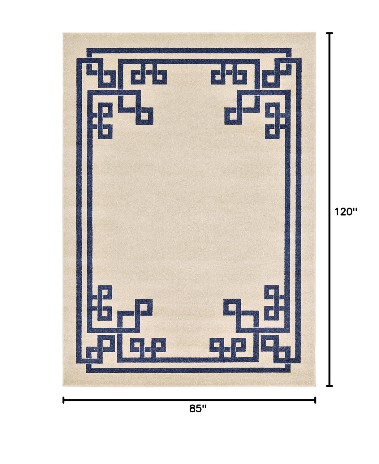 Athens Geometric Beige 7' 0 x 10' 0 Area Rug