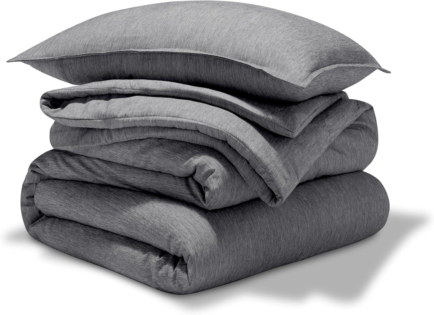 Bare Home Bare Home Heathered Comforter Set - Ultra-Soft - Goose Down Alternative - All Season Warmth