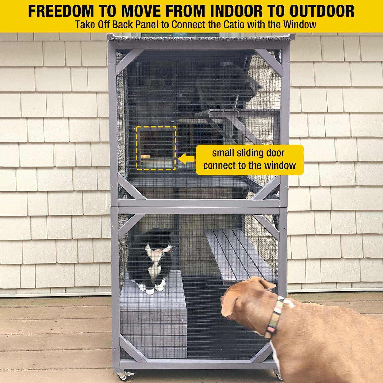 Aivituvin Portable Cat Playpen