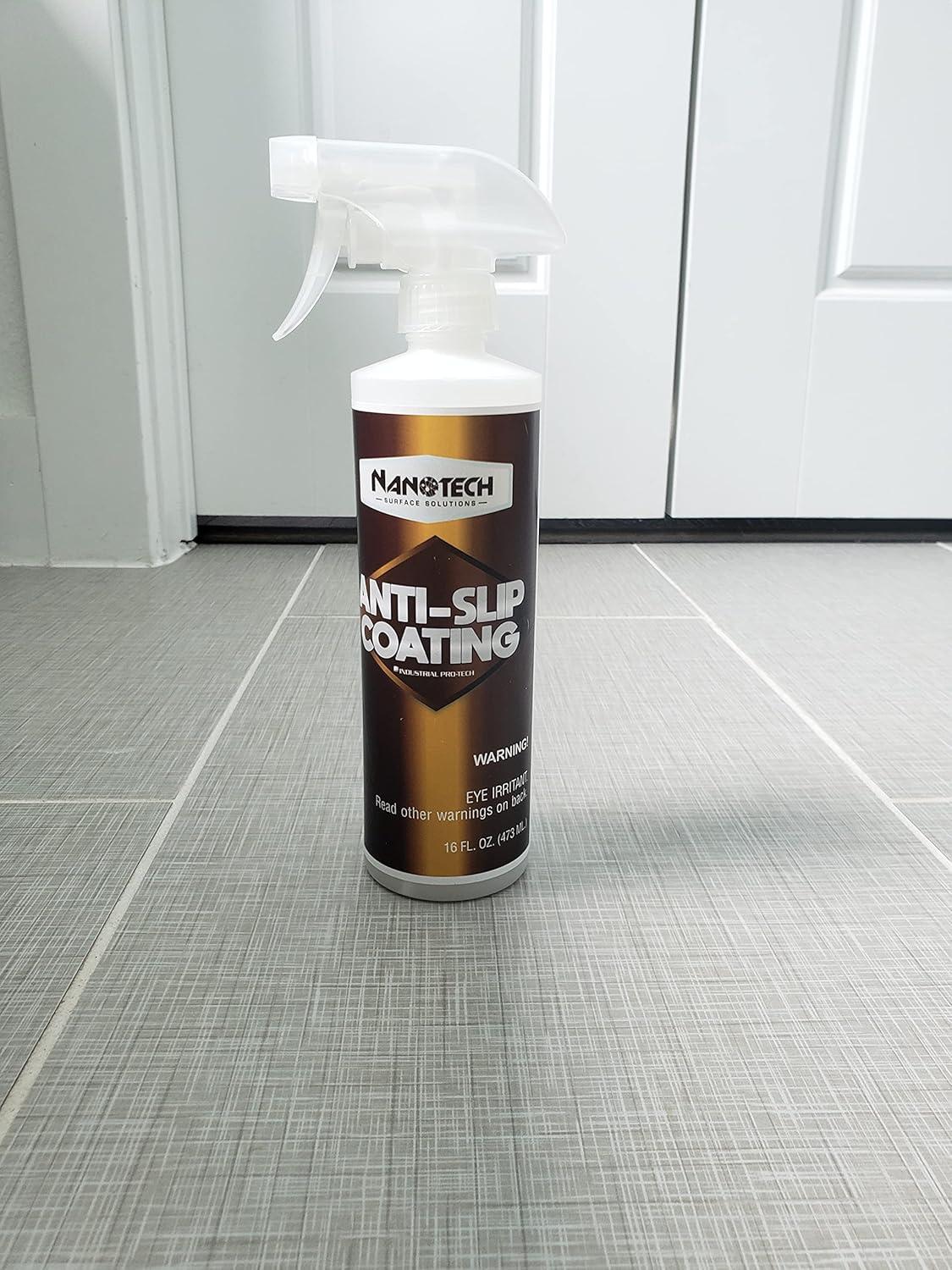 Nanotech Surface Solutions Anti-Slip Coating, Bonds in Seconds, for Polished Granite, Porcelain & Ceramic Tile Floors For Both Indoor And Outdoor Use - 1 Gallon (128 Oz.)