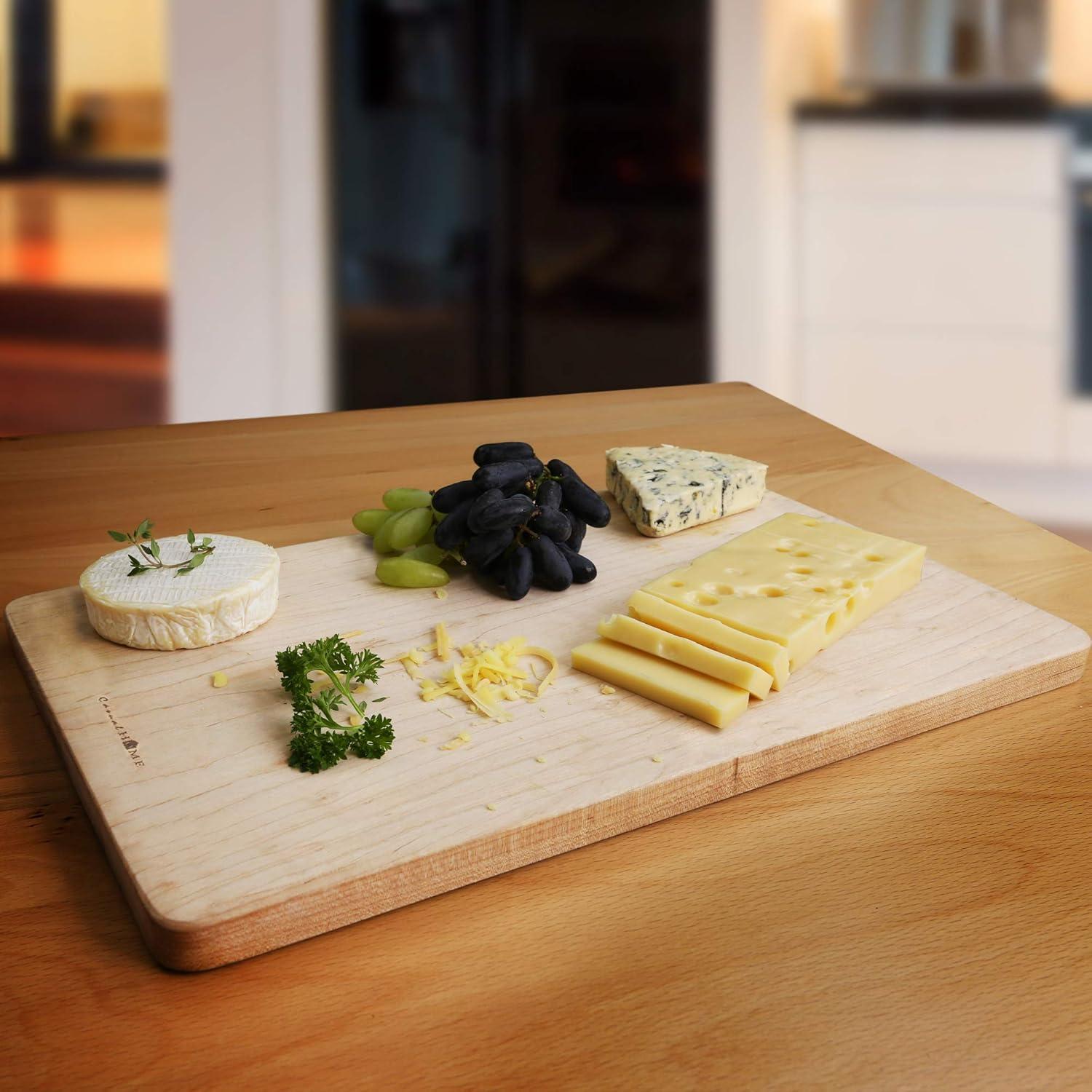 Maple Rectangular Cutting Board with Juice Groove