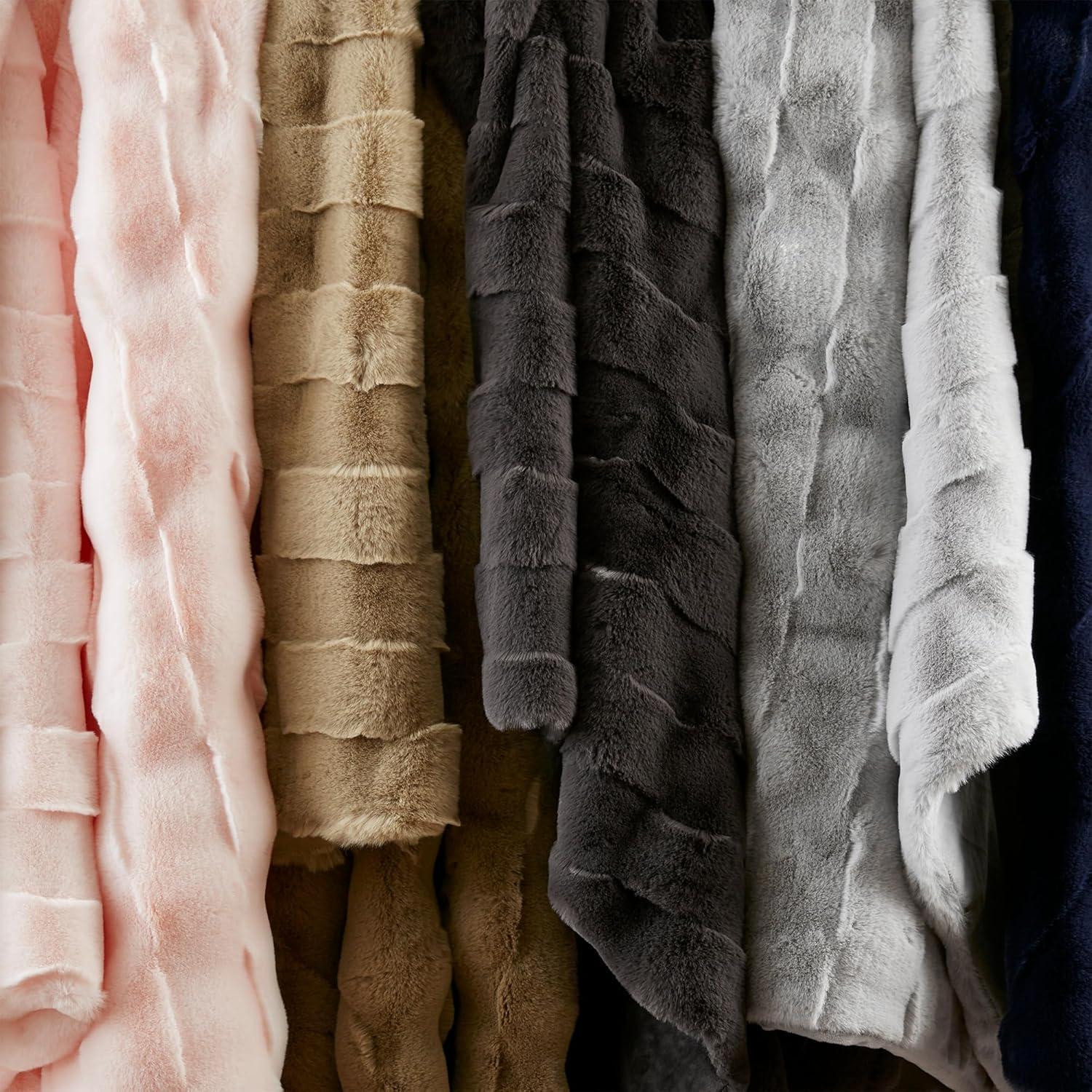 Madison Park Vivienne Faux Fur Throw