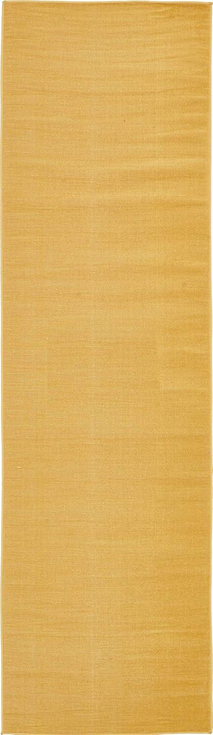 Unique Loom Williamsburg Collection Area Rug - Solid (2' 9" x 9' 10" Runner Gold)