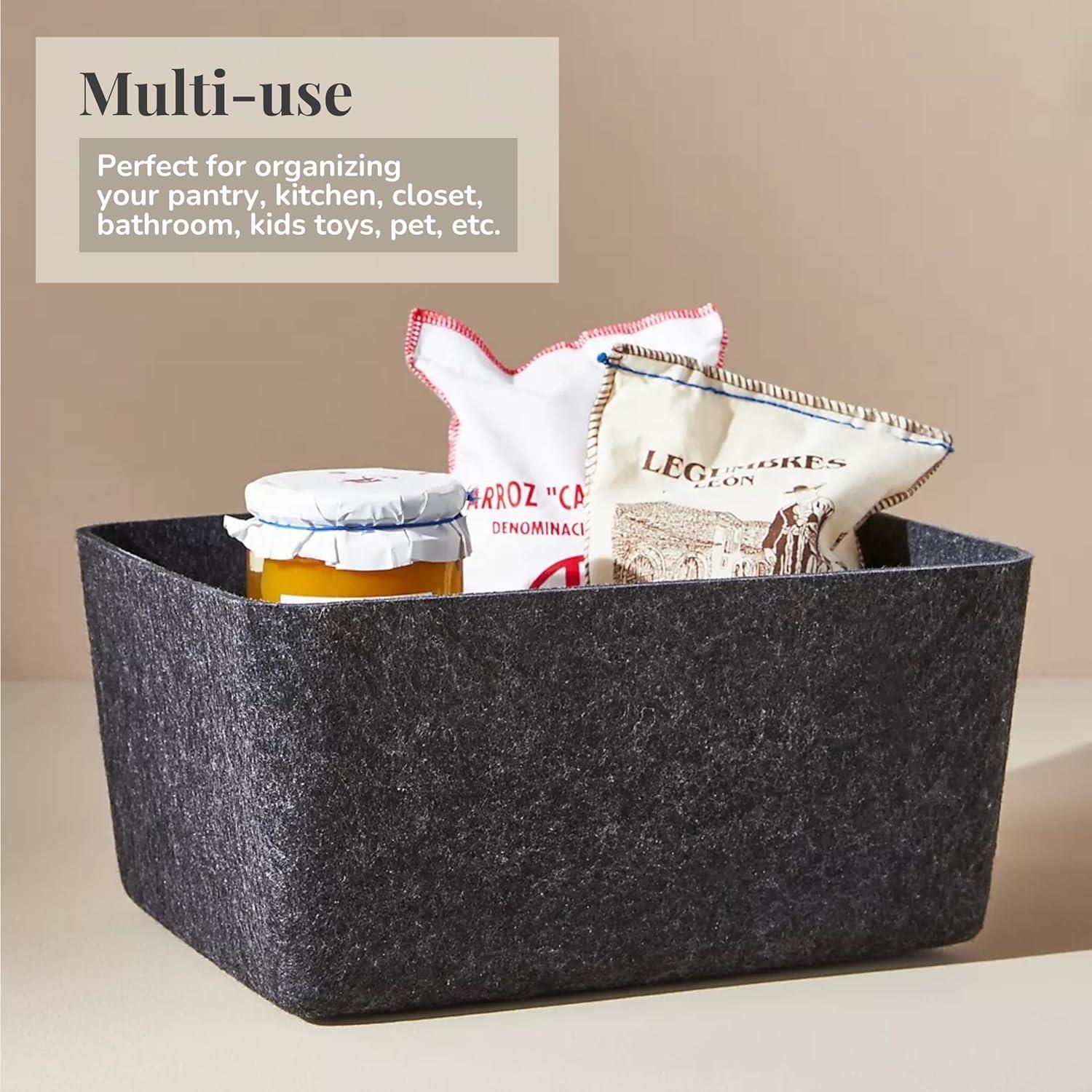 SortJoy Wide Stone Sculpted Storage Bin