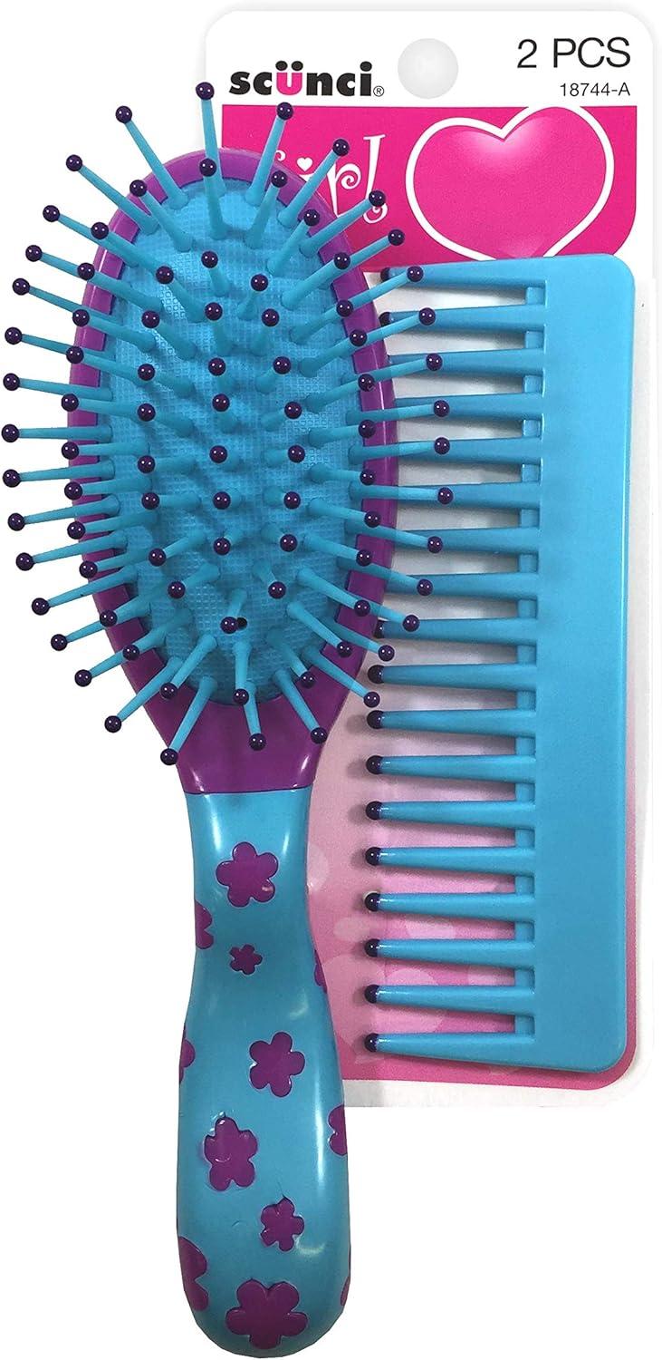 Assorted Color Kids Brush and Comb Set