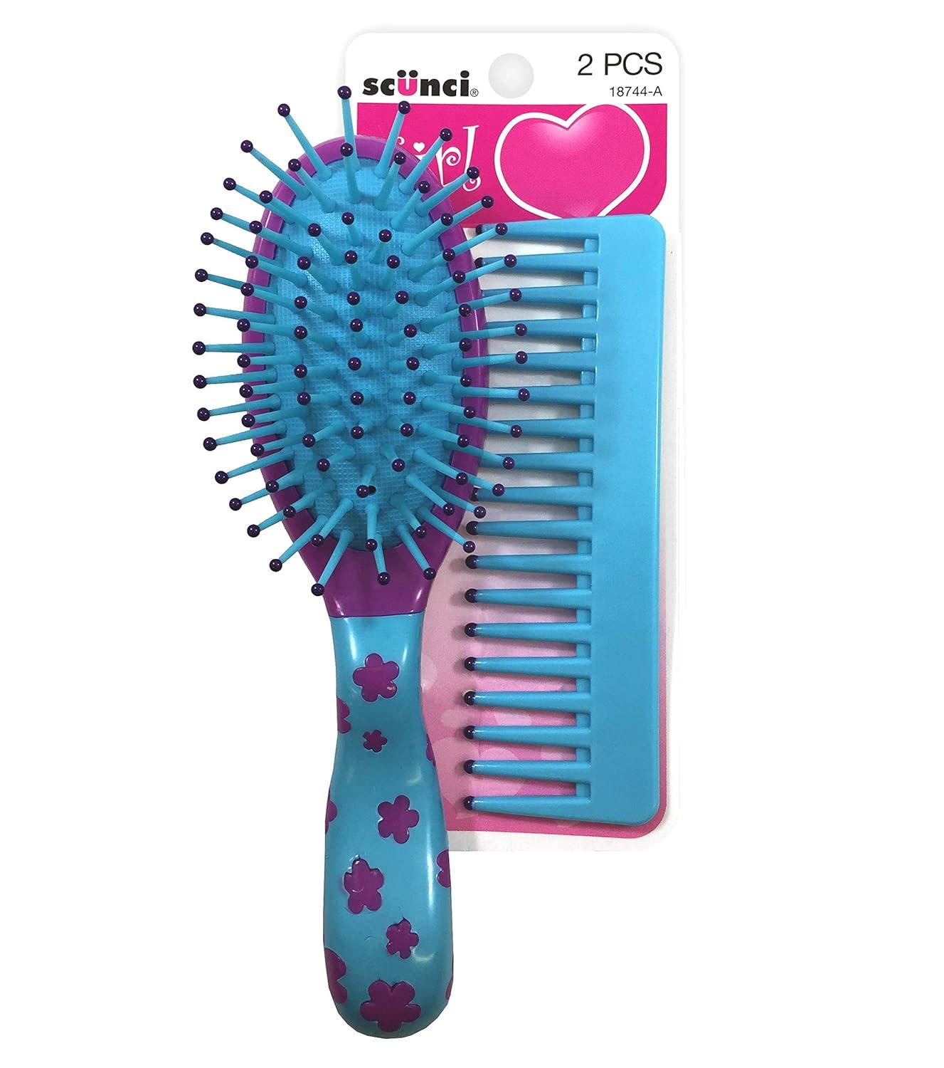 Assorted Color Kids Brush and Comb Set