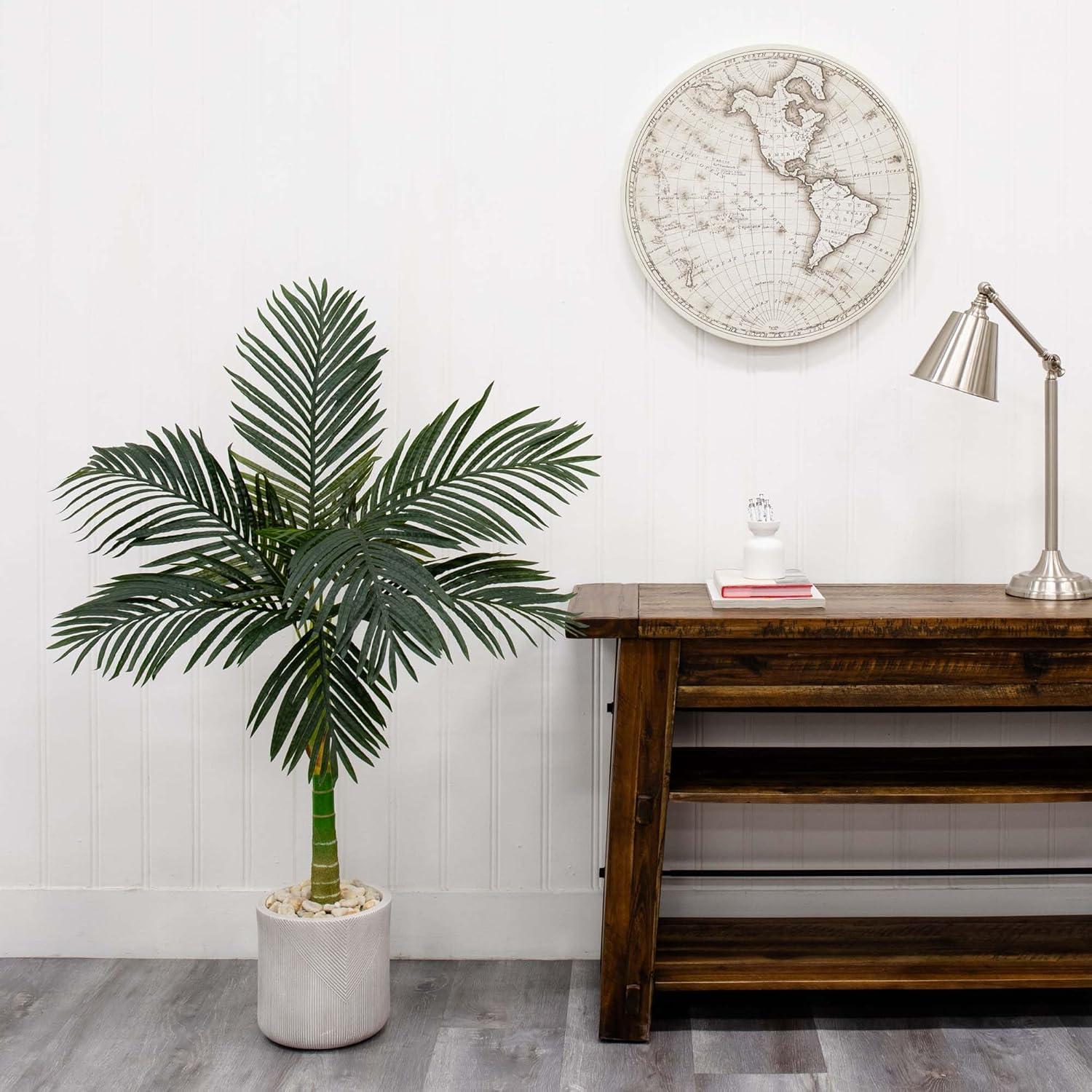 Nearly Natural 4ft. Artificial Golden Cane Palm Tree (No Pot)
