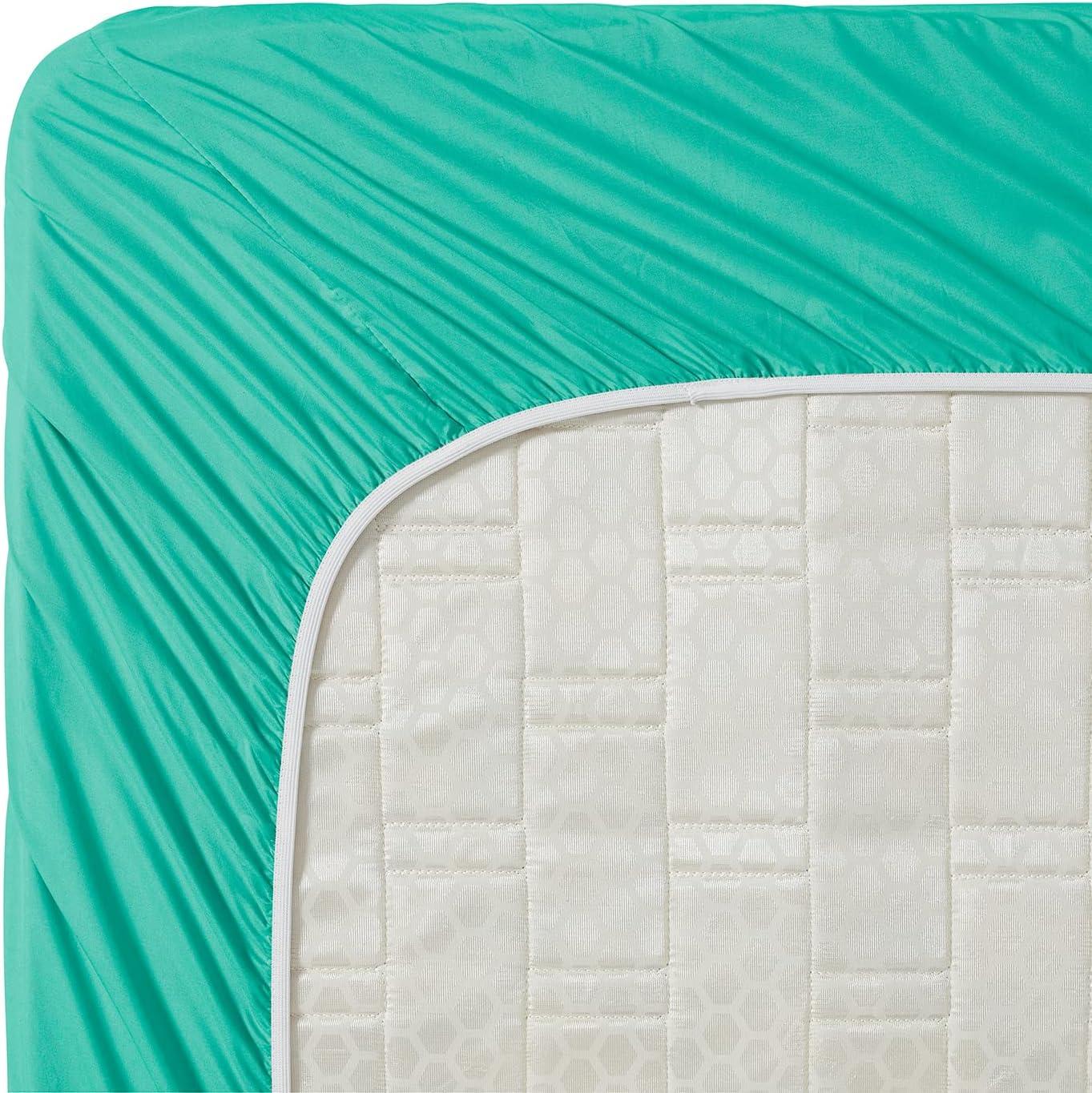 Mint Green Queen Organic Cotton Microfiber Deep Pocket Sheet Set