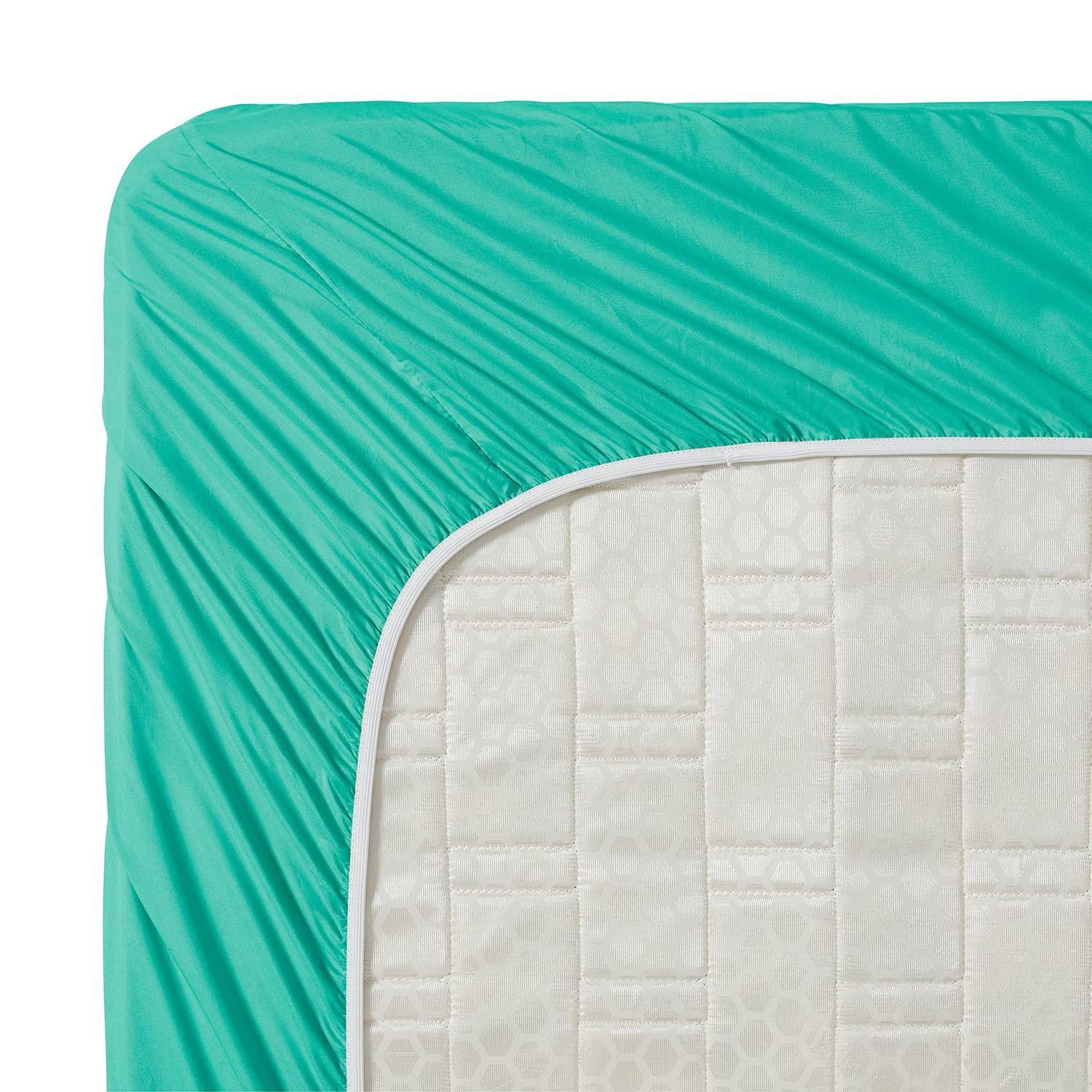 Mint Green Queen Organic Cotton Microfiber Deep Pocket Sheet Set