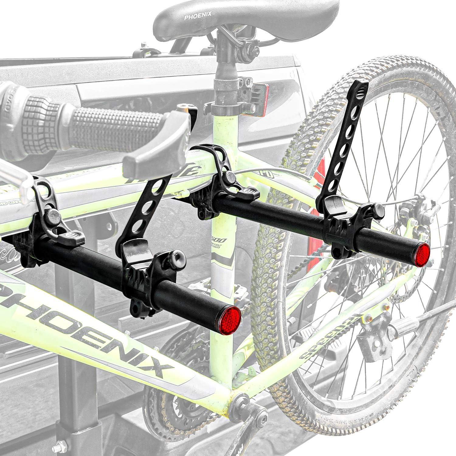 Heavy Duty Black Steel Folding Hitch Mount Bike Rack