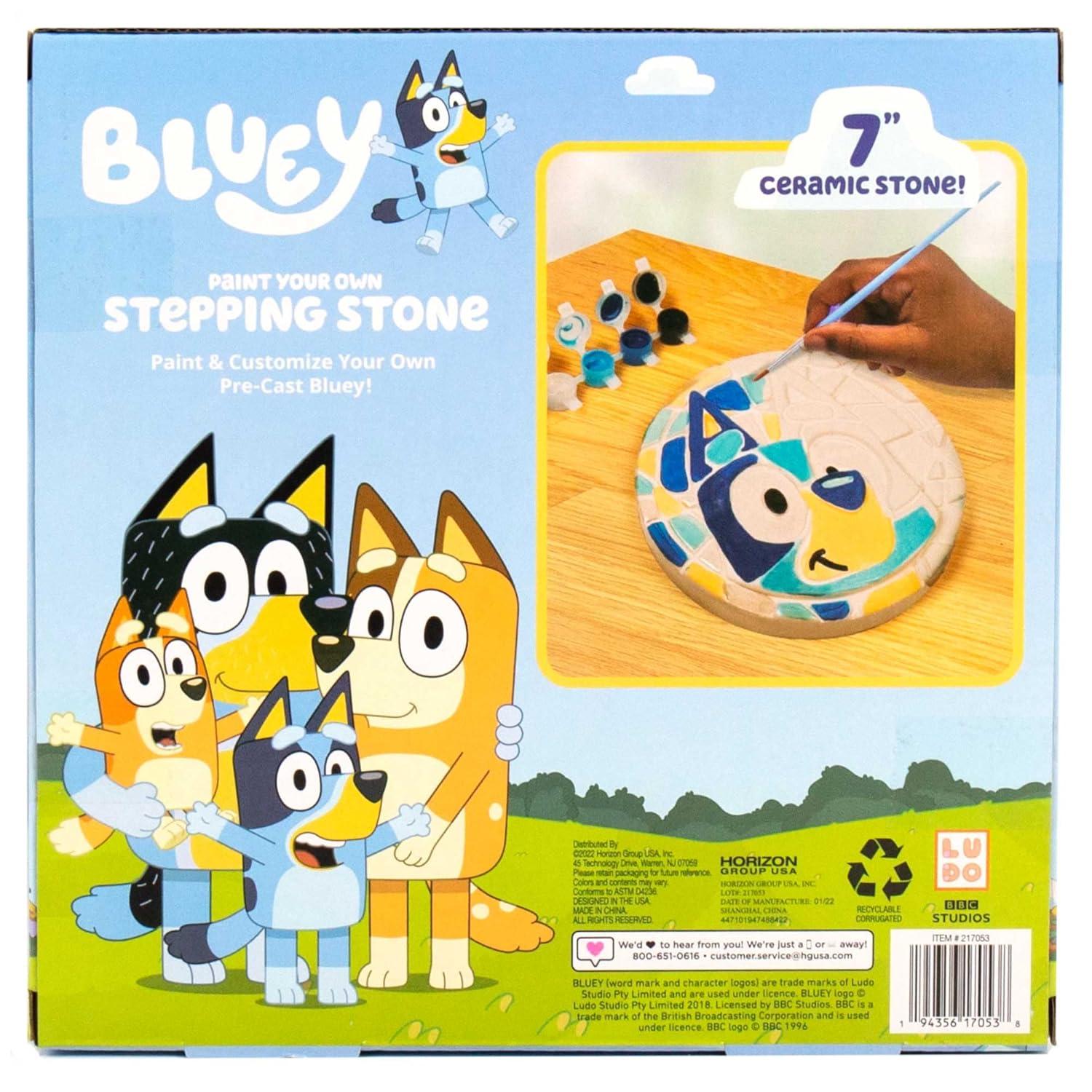 Bluey Ceramic Stepping Stone Painting Kit for Kids